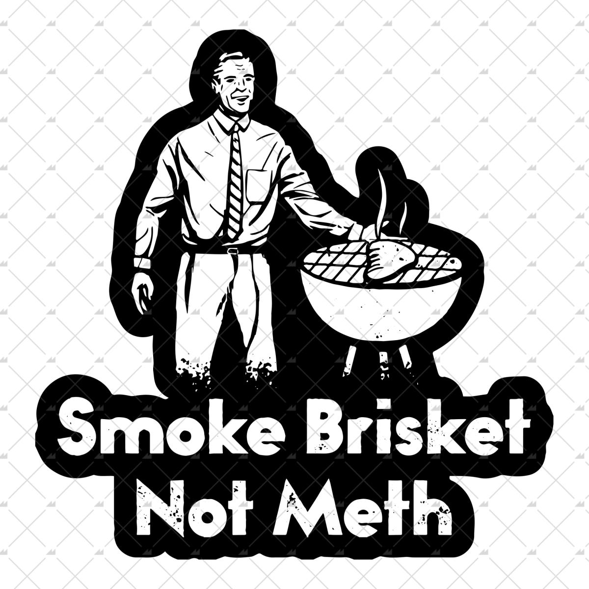 Smoke Brisket Not Meth - Sticker