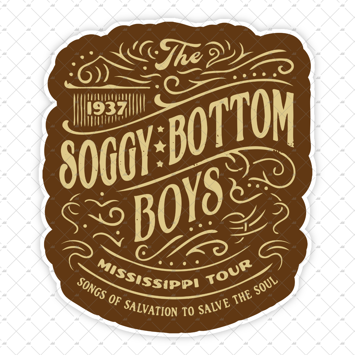Soggy Bottom Boys - 1937 Mississippi Tour - Sticker