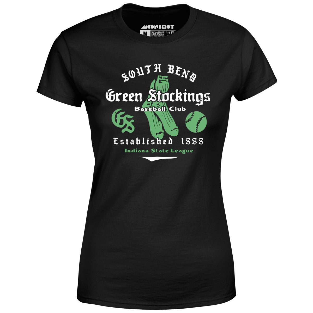 South Bend Green Stockings - Indiana - Vintage Defunct Baseball Teams - Women's T-Shirt