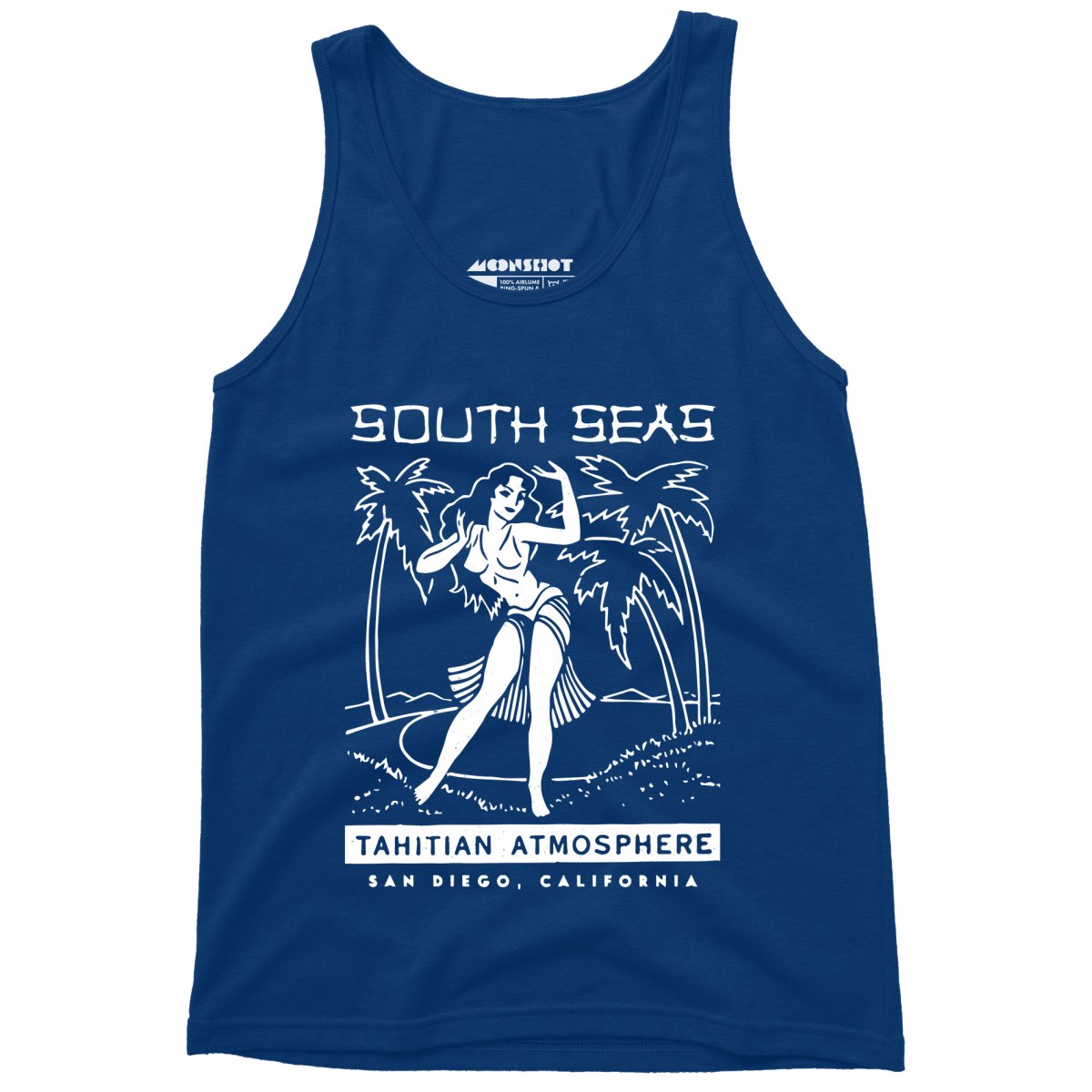 South Seas - San Diego, CA - Vintage Tiki Bar - Unisex Tank Top
