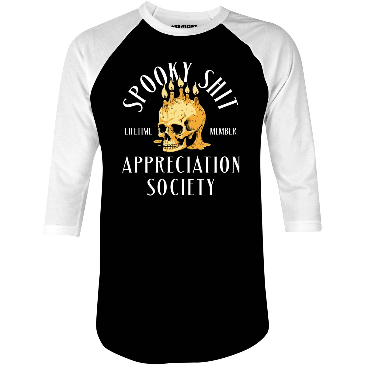 Spooky Appreciation Society - 3/4 Sleeve Raglan T-Shirt