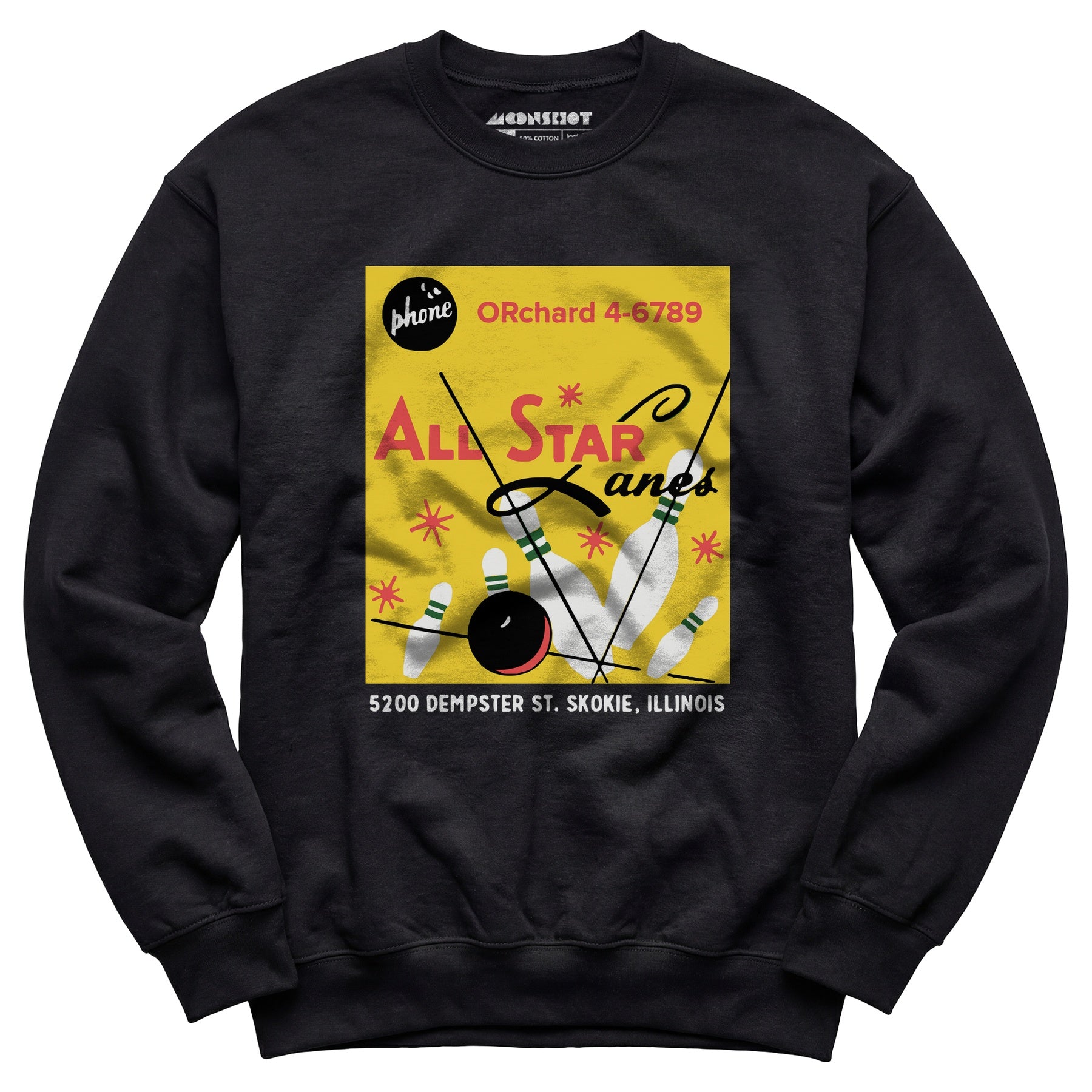 All Star Lanes v2 - St. Skokie, IL - Vintage Bowling Alley - Unisex Sweatshirt