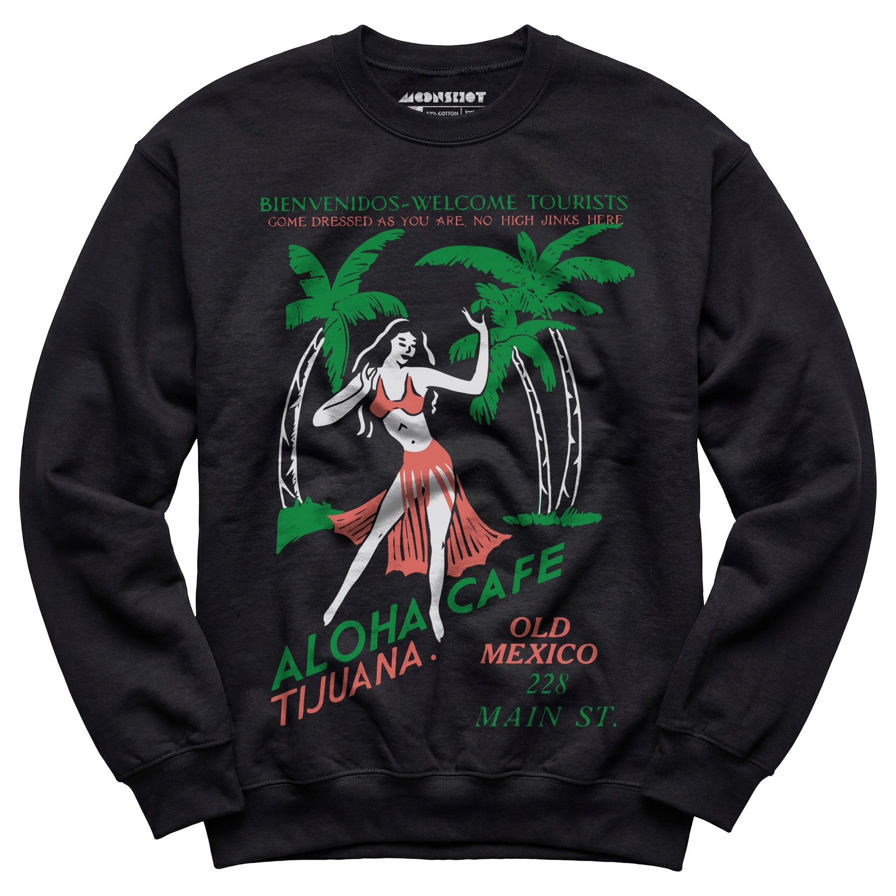 Aloha Cafe - Tijuana, Mexico - Vintage Tiki Bar - Unisex Sweatshirt