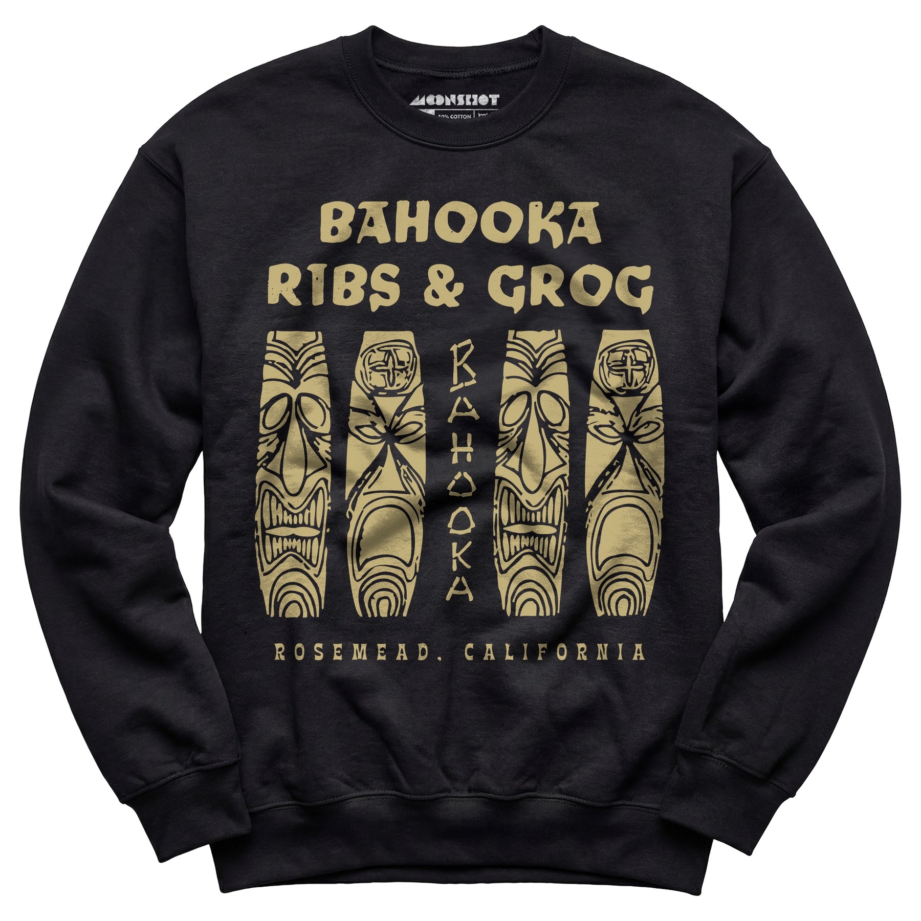 Bahooka Ribs & Grog - Rosemead, CA - Vintage Tiki Bar - Unisex Sweatshirt