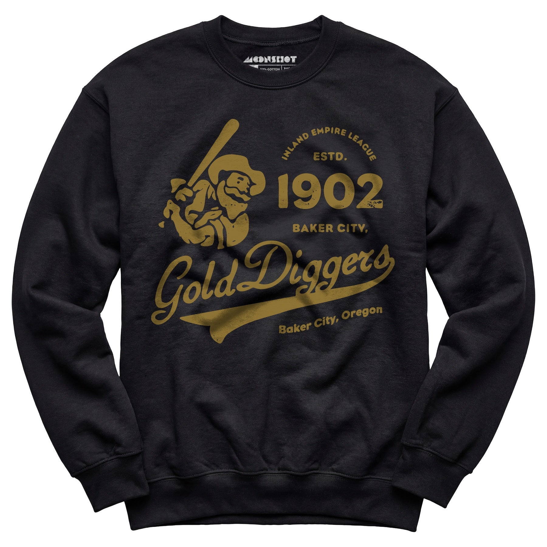 Baker City Gold Diggers - Oregon - Vintage Defunct Baseball Teams - Unisex Sweatshirt