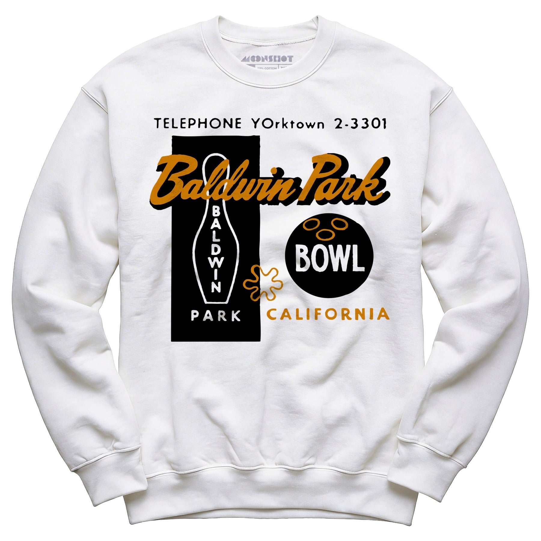 Baldwin Park Bowl - Baldwin Park, CA - Vintage Bowling Alley - Unisex Sweatshirt