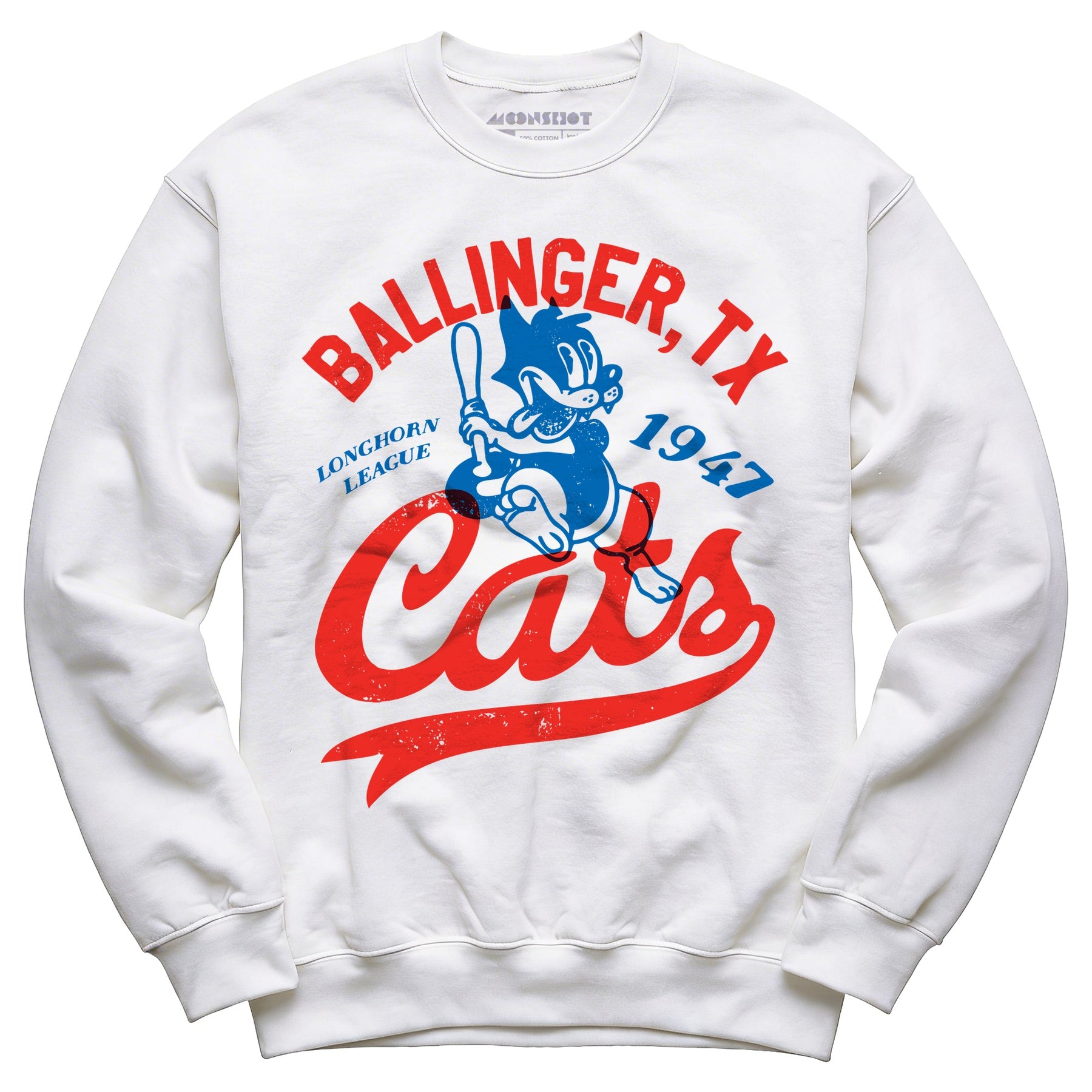 Ballinger Cats - Texas - Vintage Defunct Baseball Teams - Unisex Sweatshirt