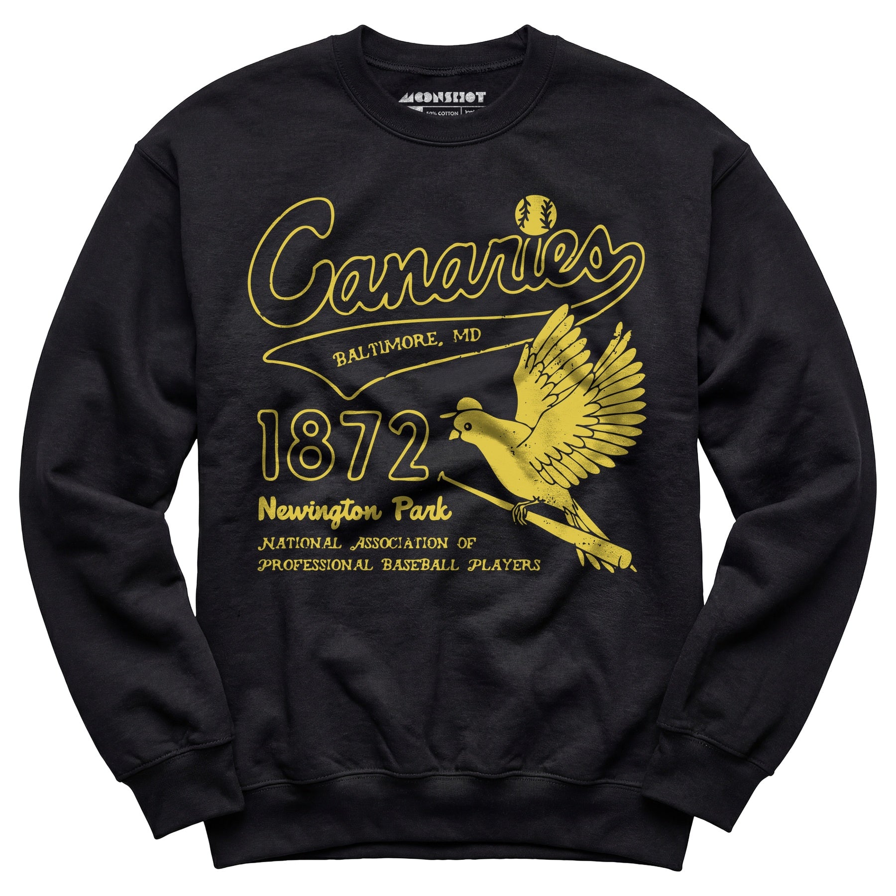Baltimore Canaries - Maryland - Vintage Defunct Baseball Teams - Unisex Sweatshirt