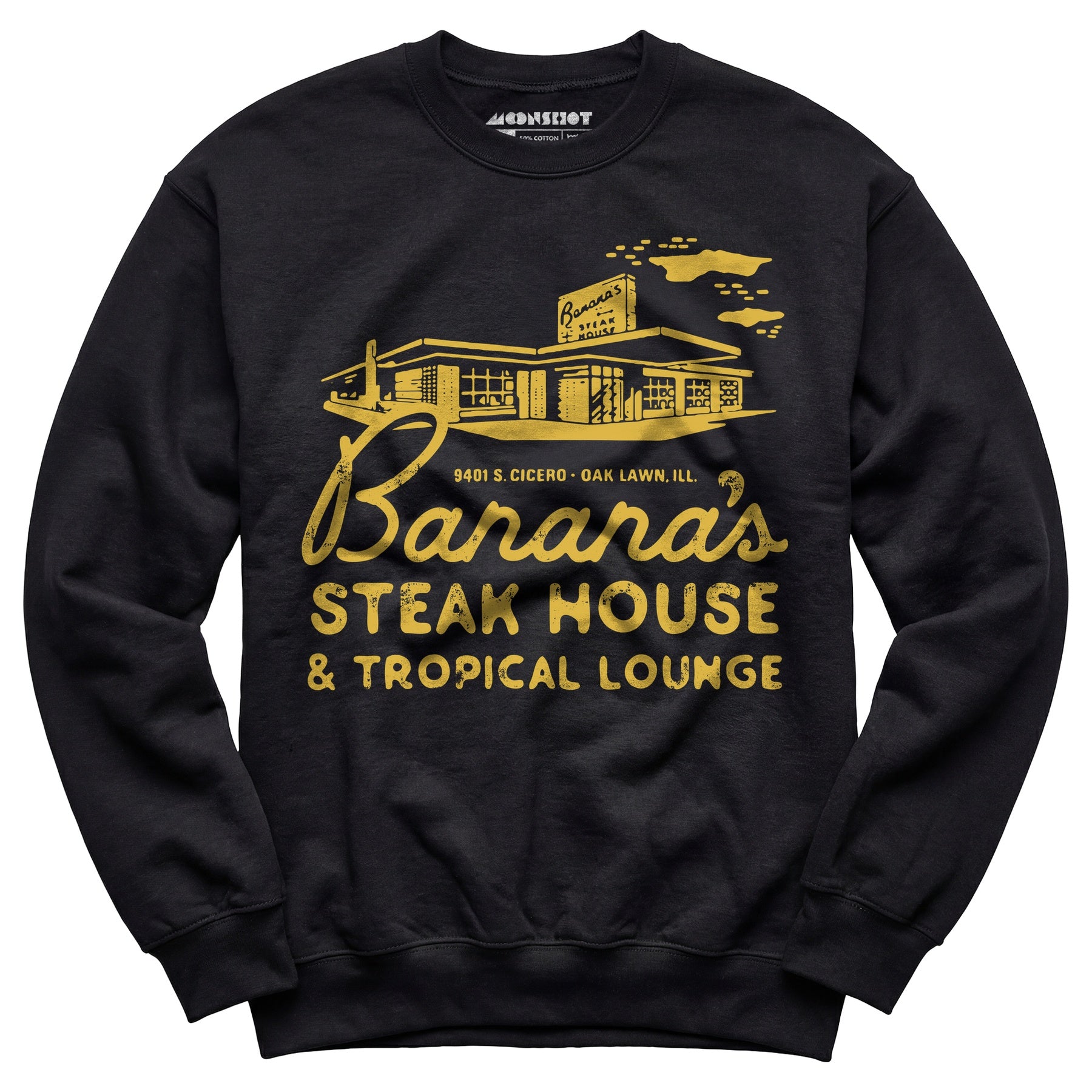 Banana's Steak House - Oak Lawn, Il - Vintage Restaurant - Unisex Sweatshirt