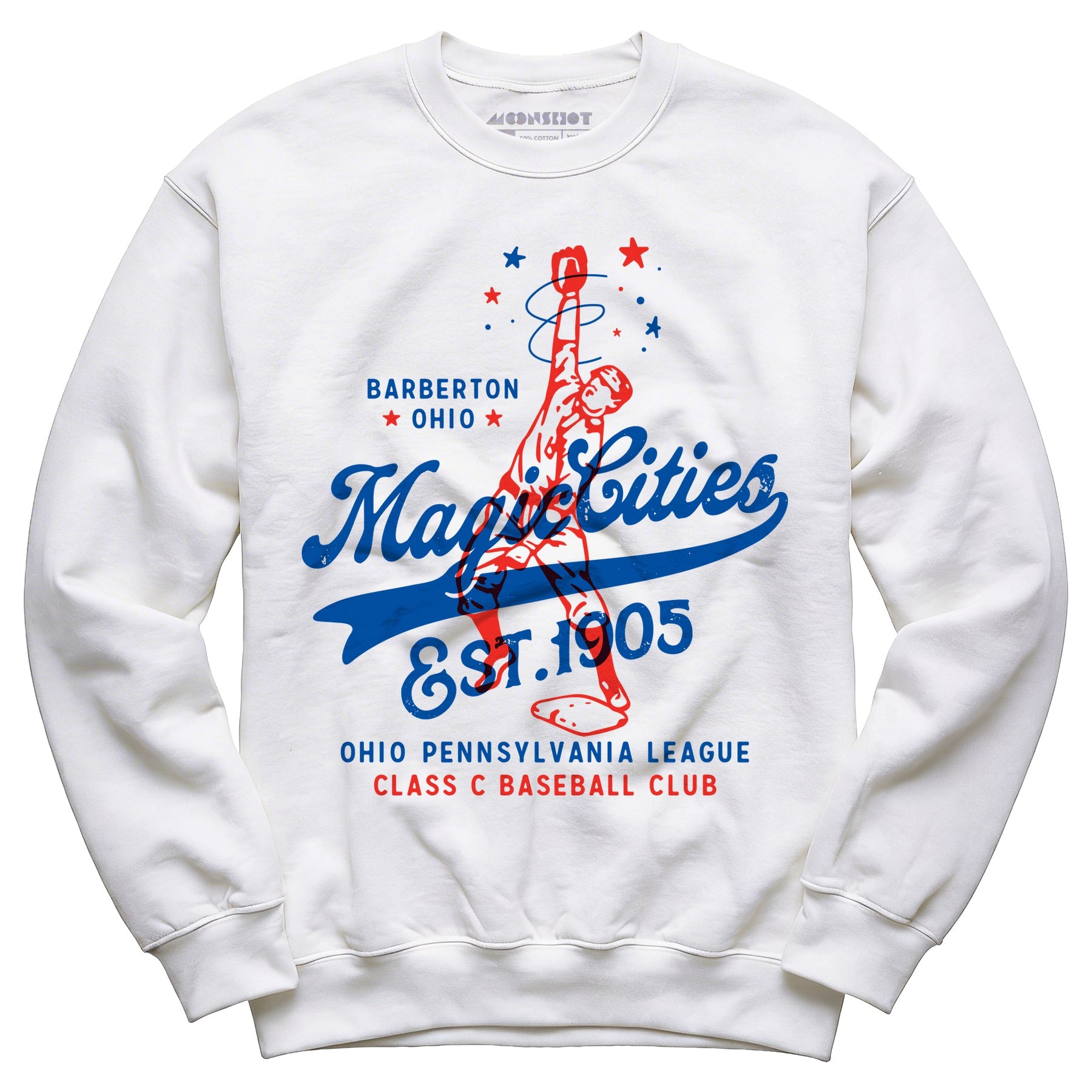 Barberton Magic Cities - Ohio - Vintage Defunct Baseball Teams - Unisex Sweatshirt