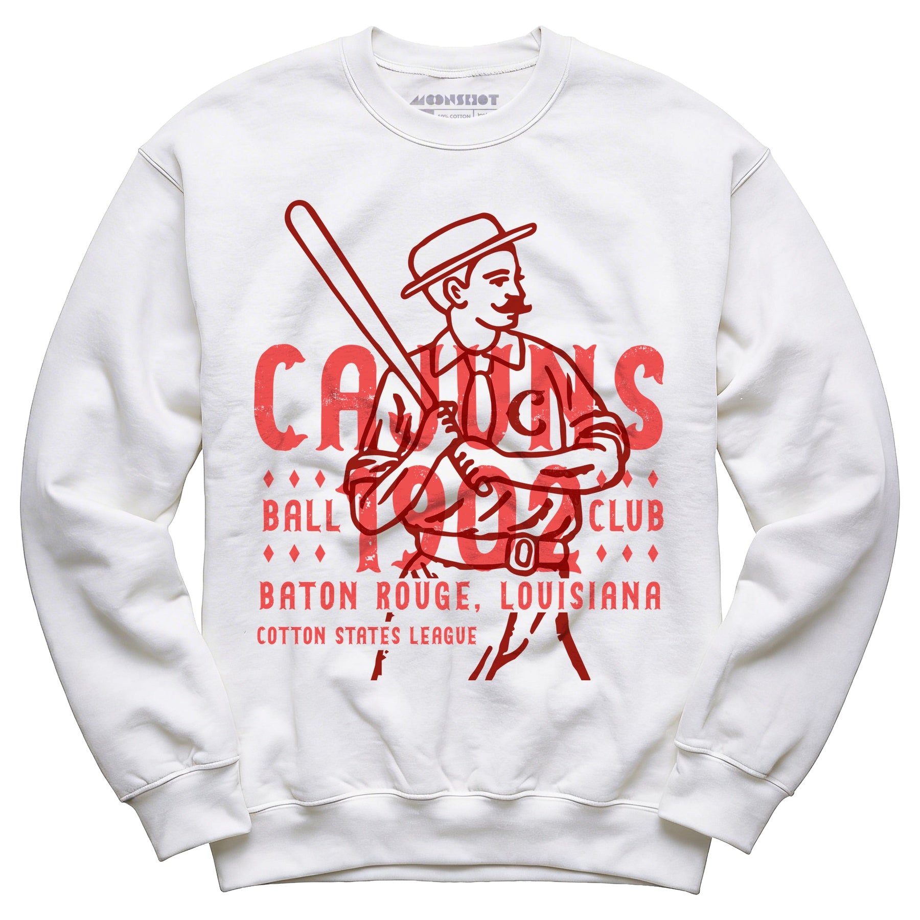 Baton Rouge Cajuns - Louisiana - Vintage Defunct Baseball Teams - Unisex Sweatshirt