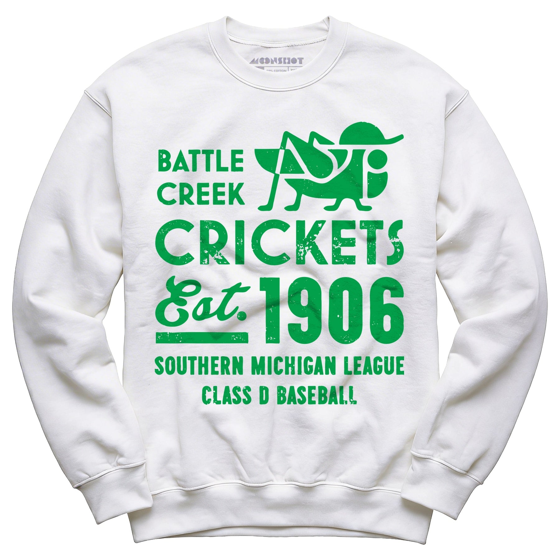 Battle Creek Crickets - Michigan - Vintage Defunct Baseball Teams - Unisex Sweatshirt