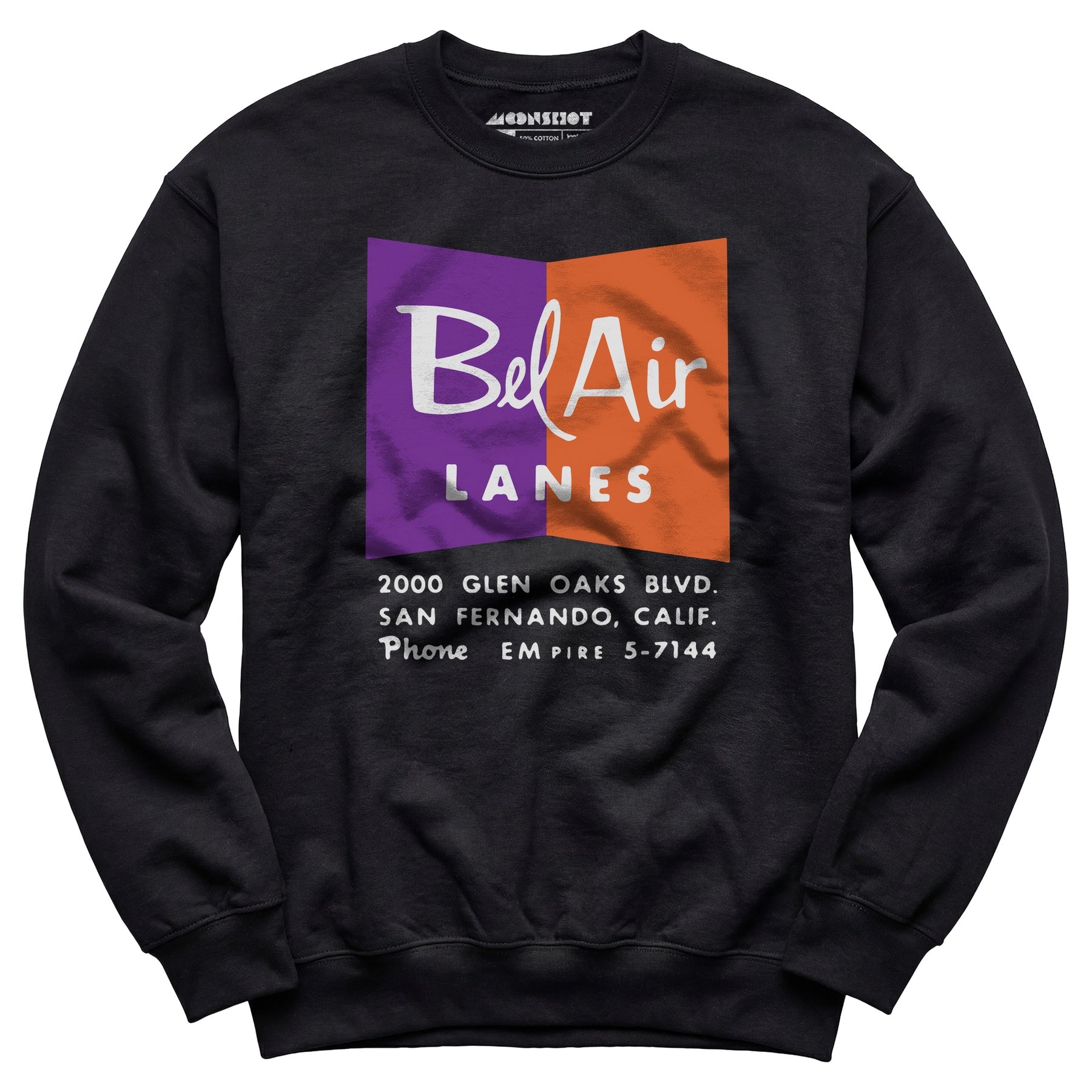 Bel Air Lanes - San Fernando, CA - Vintage Bowling Alley - Unisex Sweatshirt