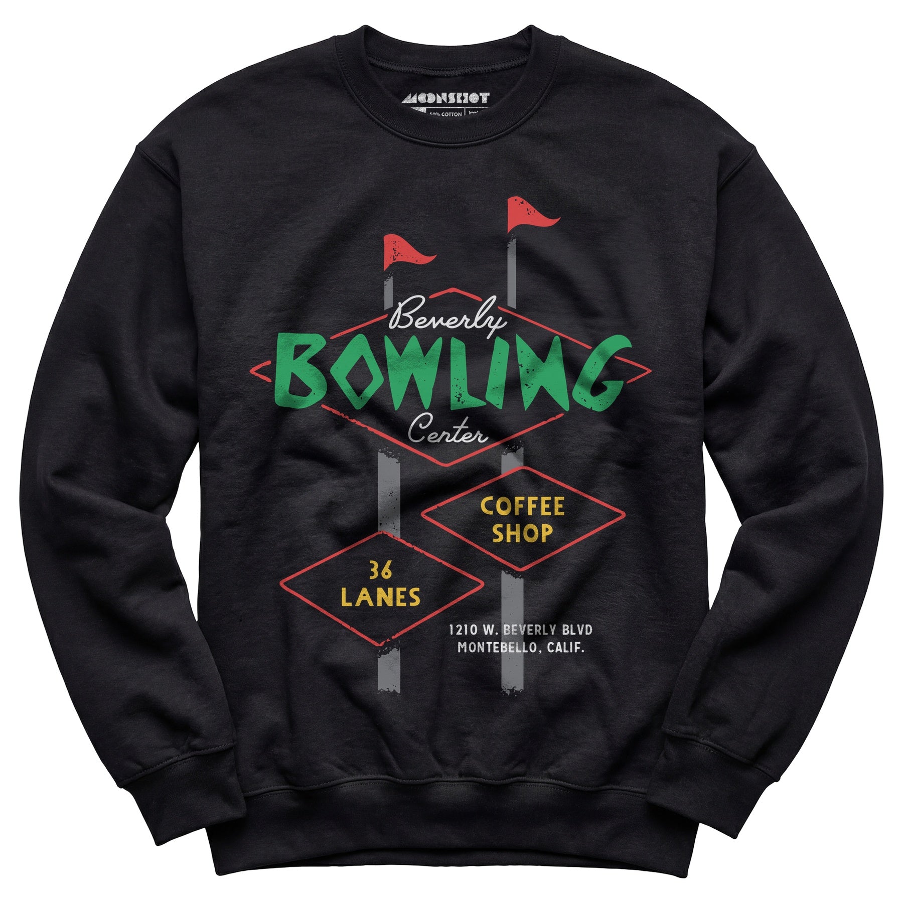 Beverly Bowl - Montebello, CA - Vintage Bowling Alley - Unisex Sweatshirt