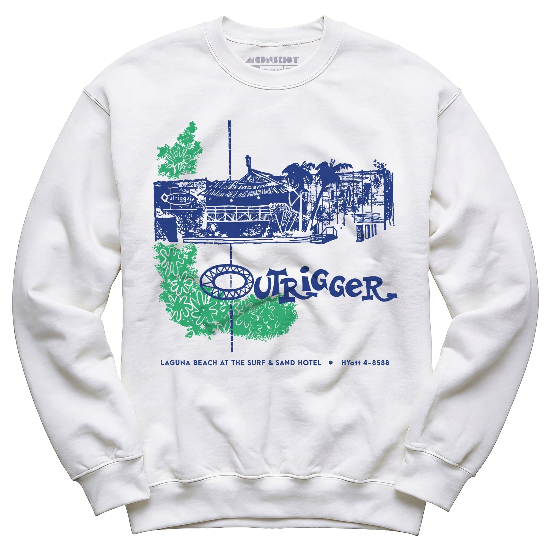Billingsley's Outrigger v2 - Laguna Beach, CA - Vintage Tiki Bar - Unisex Sweatshirt