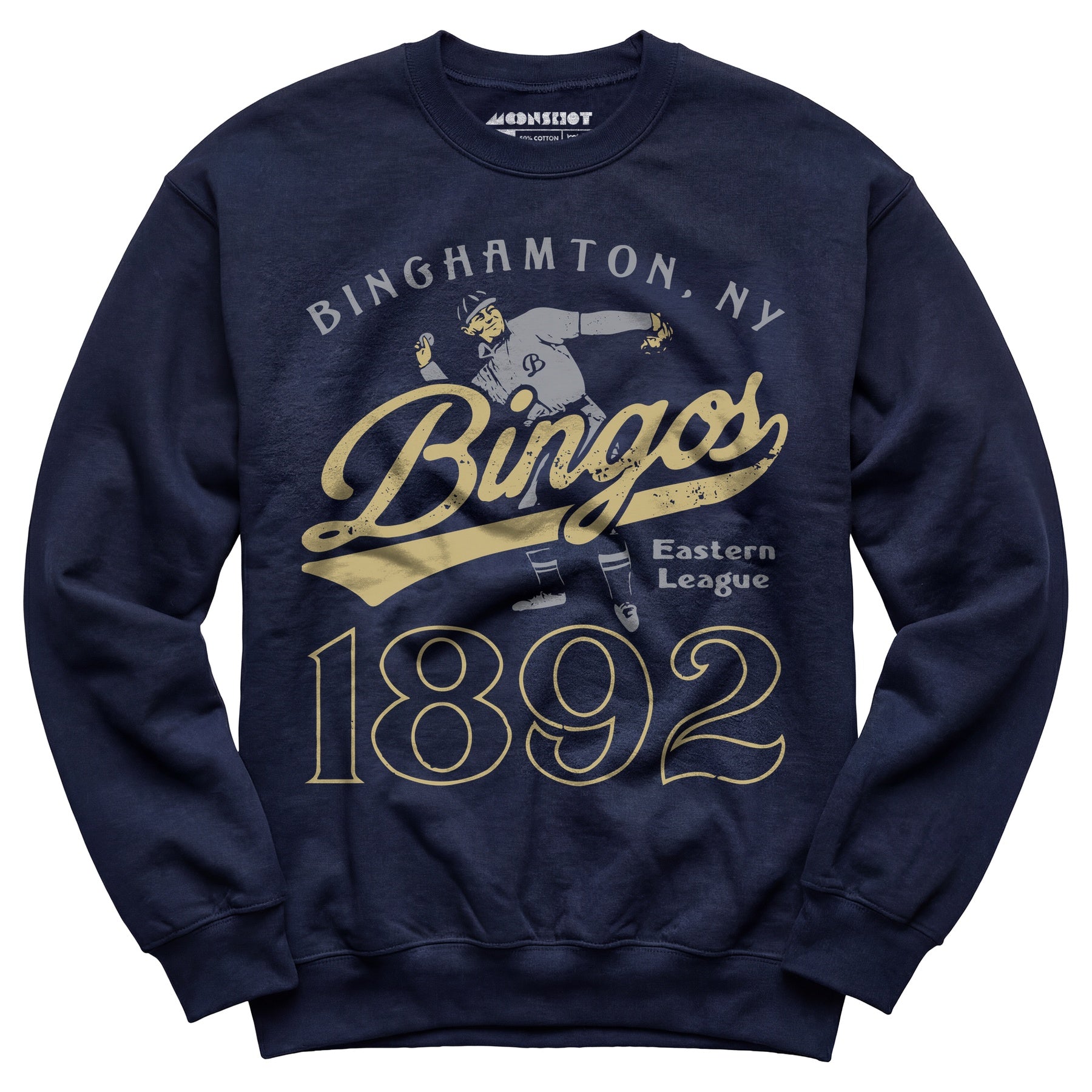 Binghamton Bingos - New York - Vintage Defunct Baseball Teams - Unisex Sweatshirt