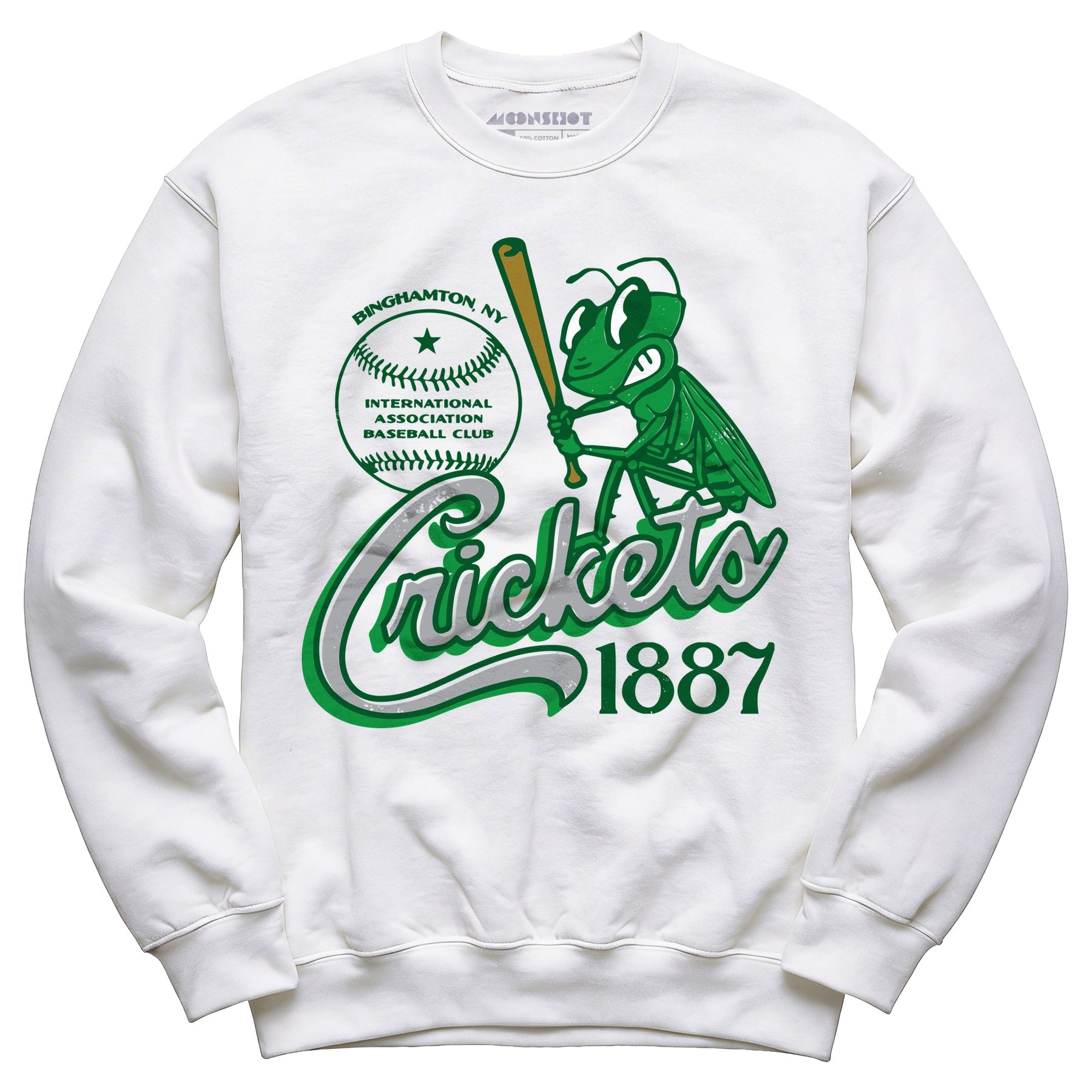 Binghamton Crickets - New York - Vintage Defunct Baseball Teams - Unisex Sweatshirt