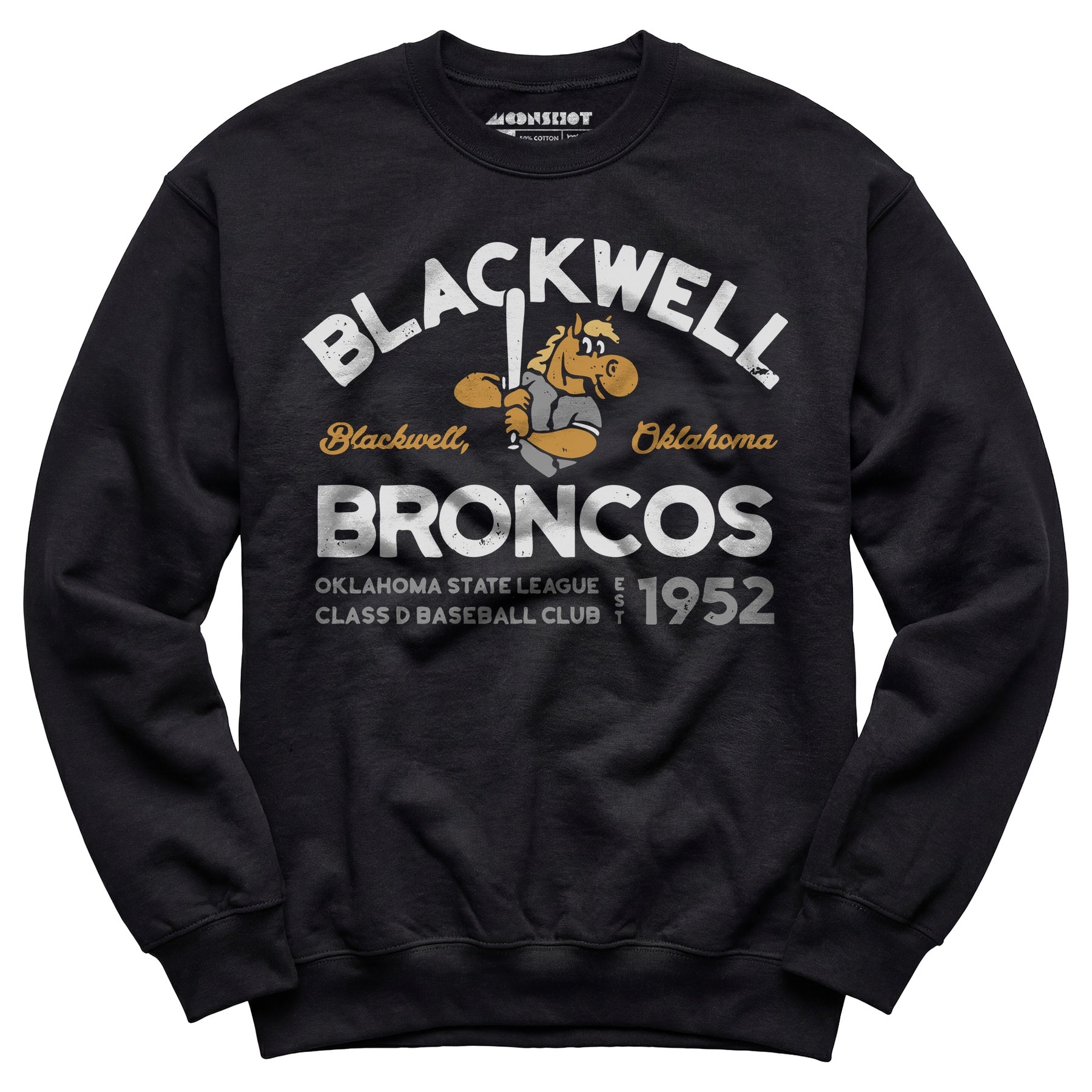 Blackwell Broncos - Oklahoma - Vintage Defunct Baseball Teams - Unisex Sweatshirt