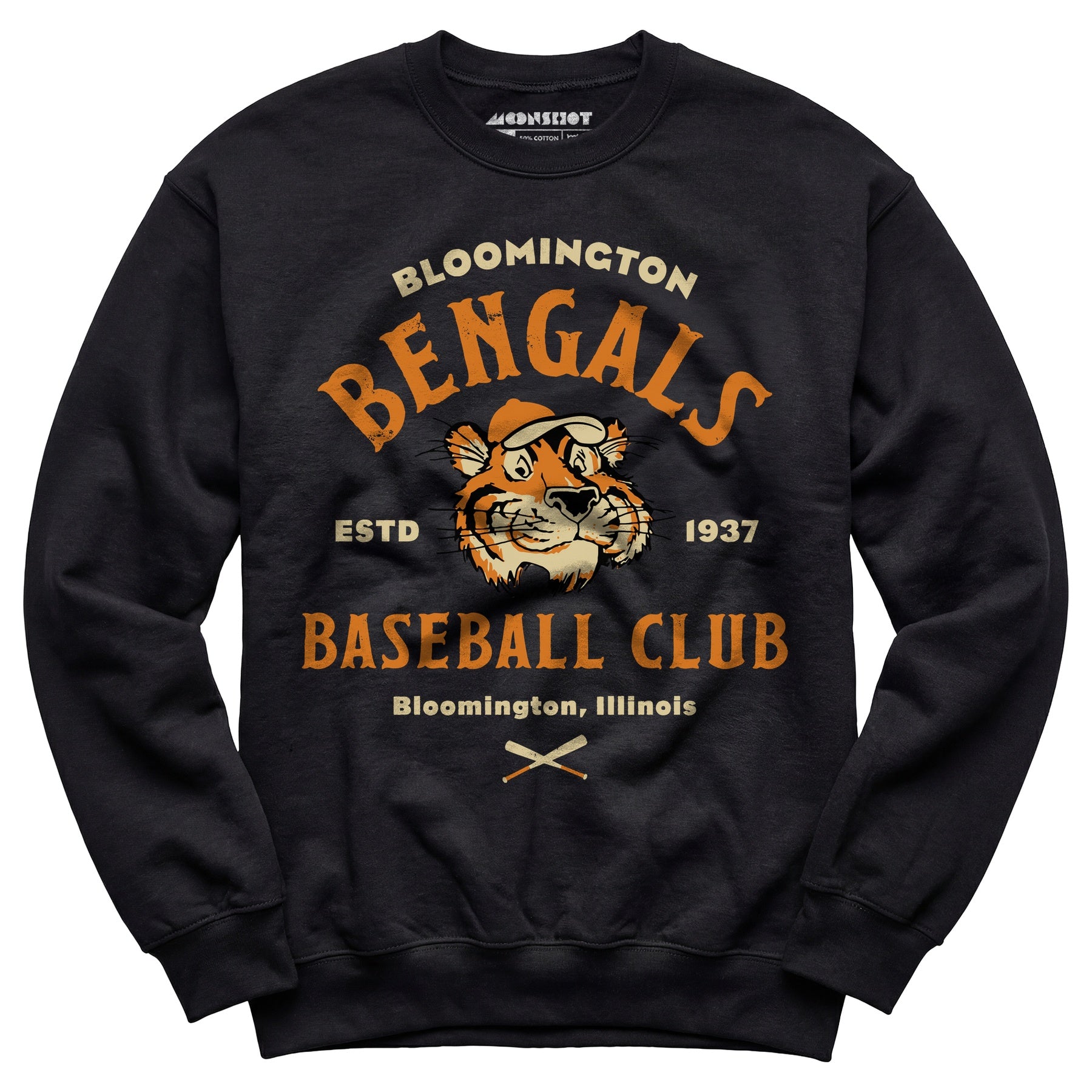 Bloomington Bengals - Illinois - Vintage Defunct Baseball Teams - Unisex Sweatshirt