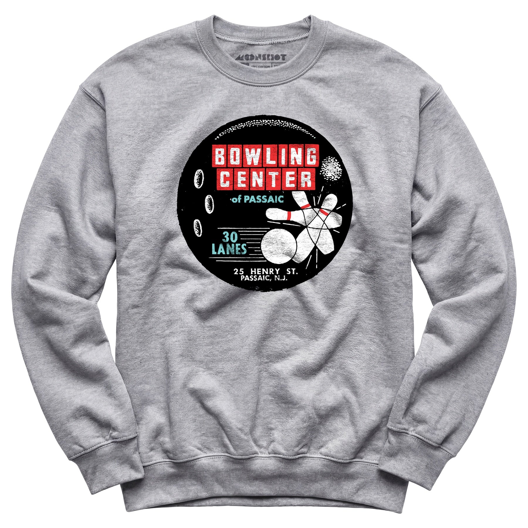Bowling Center of Passaic - Passaic, NJ - Vintage Bowling Alley - Unisex Sweatshirt