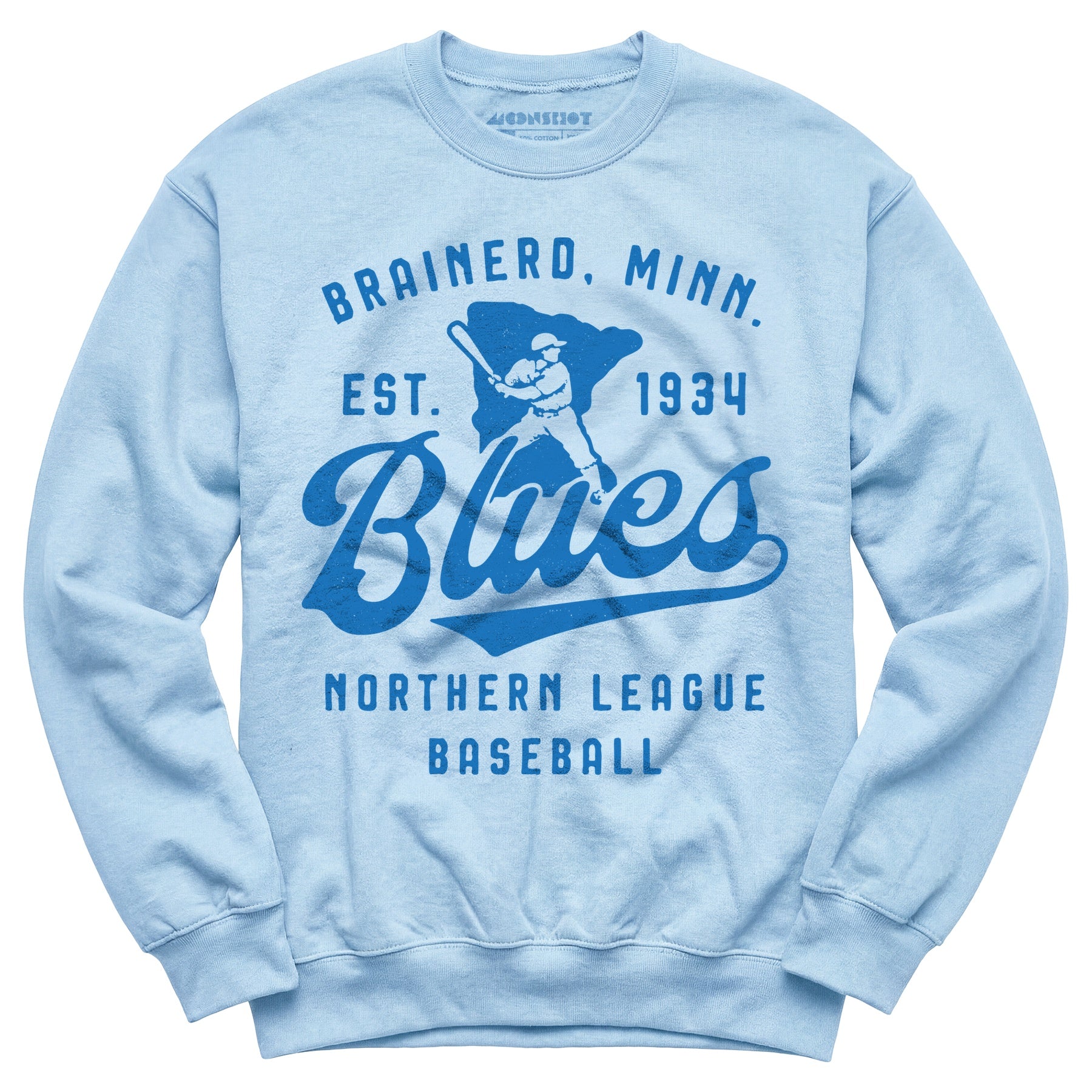 Brainerd Blues - Minnesota - Vintage Defunct Baseball Teams - Unisex Sweatshirt