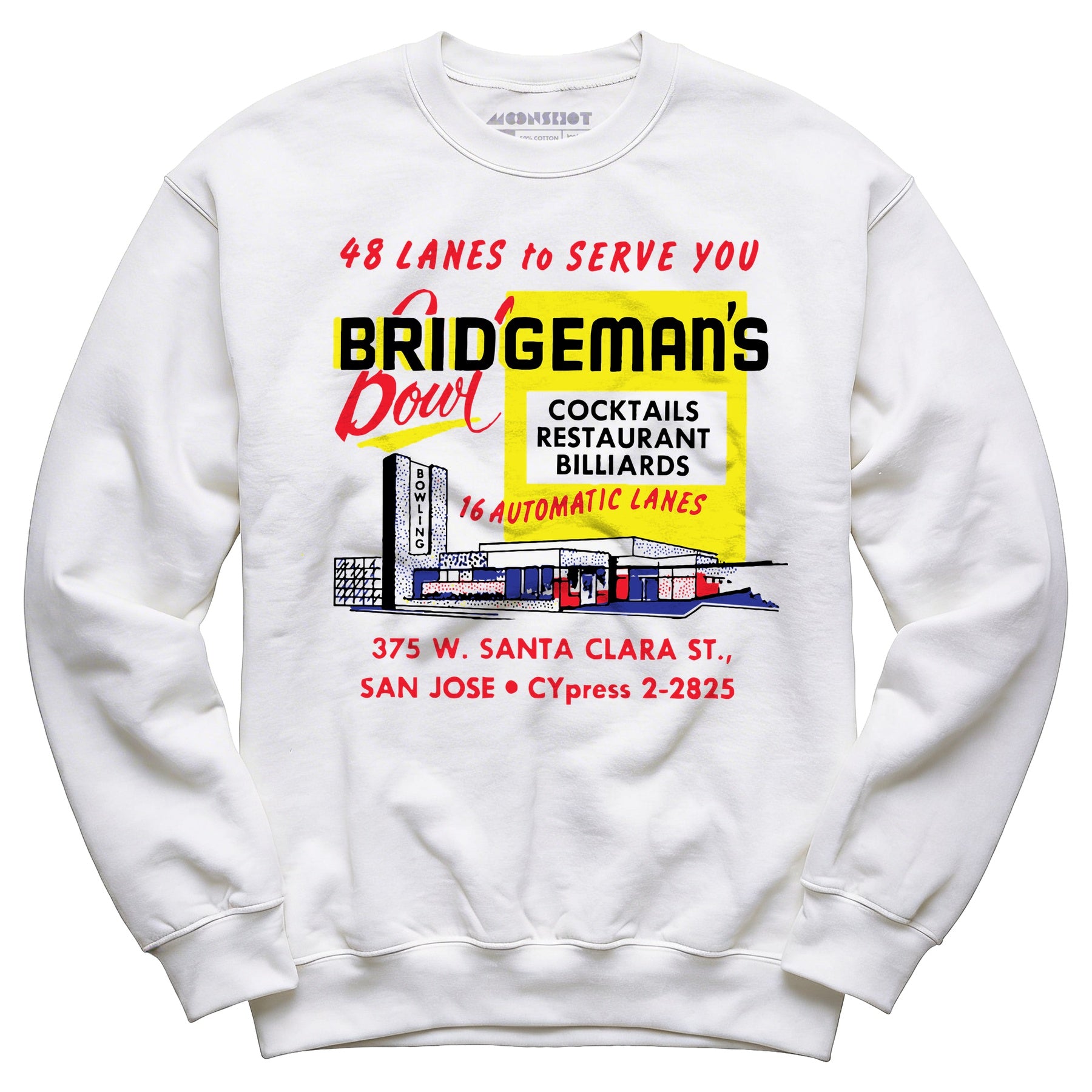Bridgeman's Bowl - San Jose, CA - Vintage Bowling Alley - Unisex Sweatshirt
