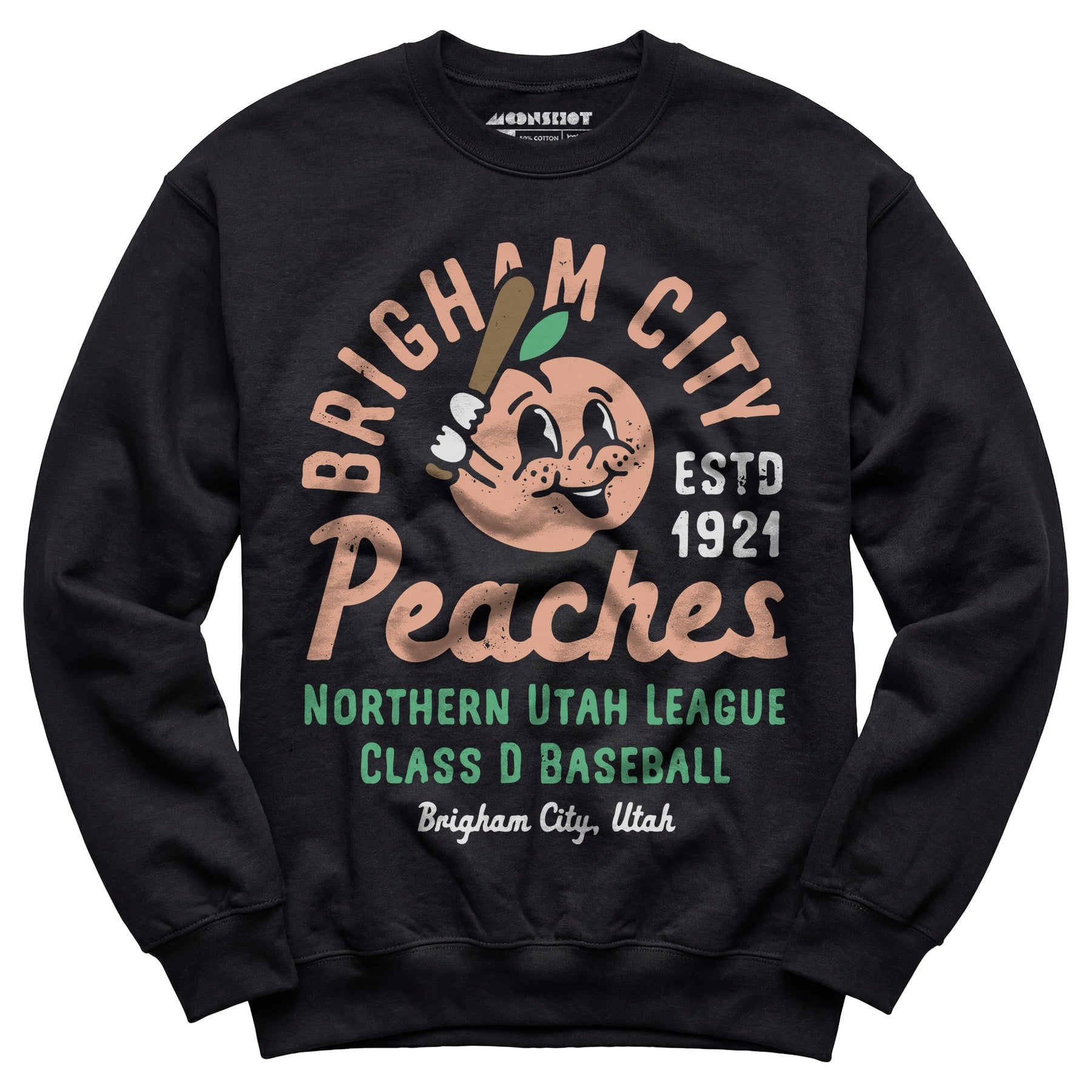 Brigham City Peaches - Utah - Vintage Defunct Baseball Teams - Unisex Sweatshirt