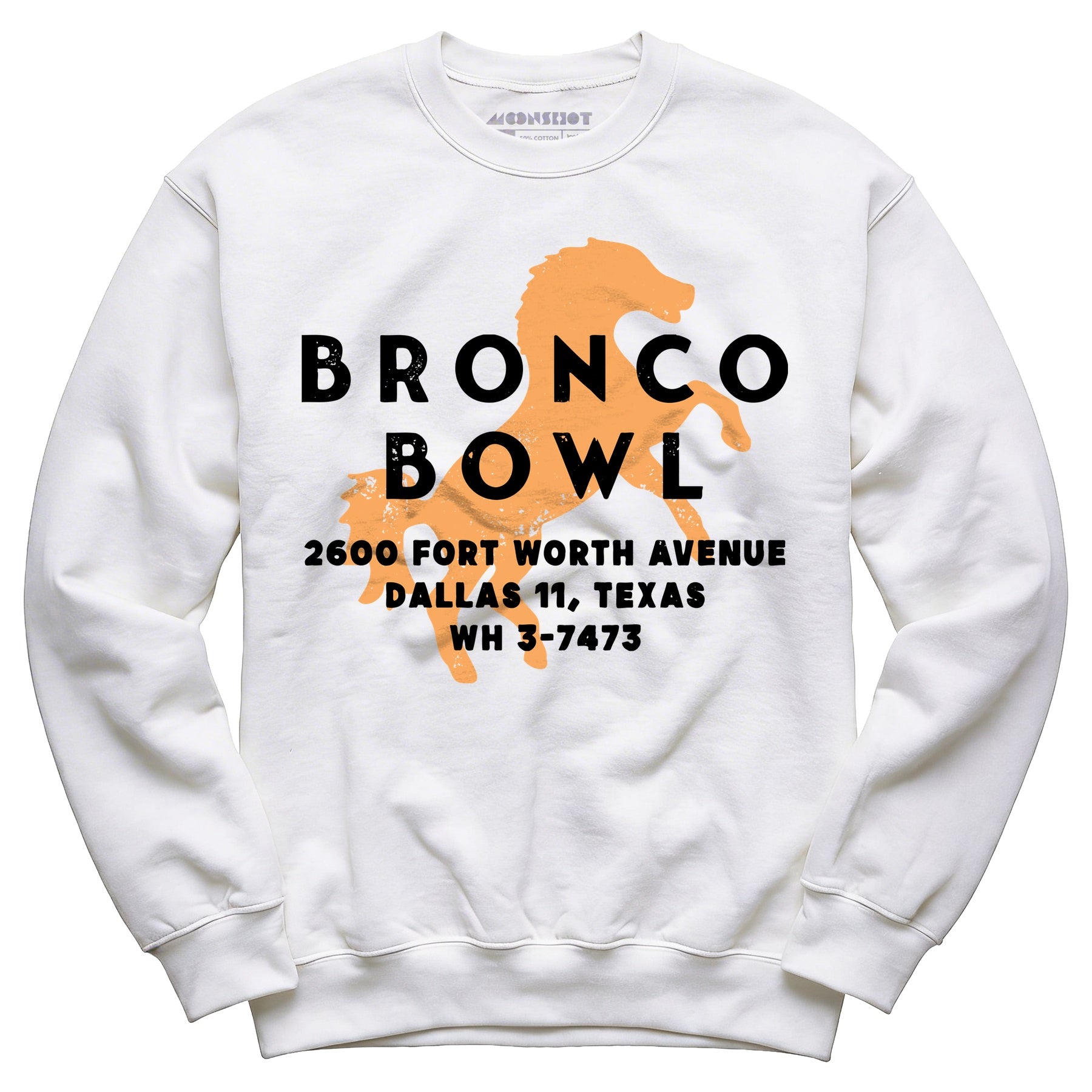 Bronco Bowl - Dallas, TX - Vintage Bowling Alley - Unisex Sweatshirt