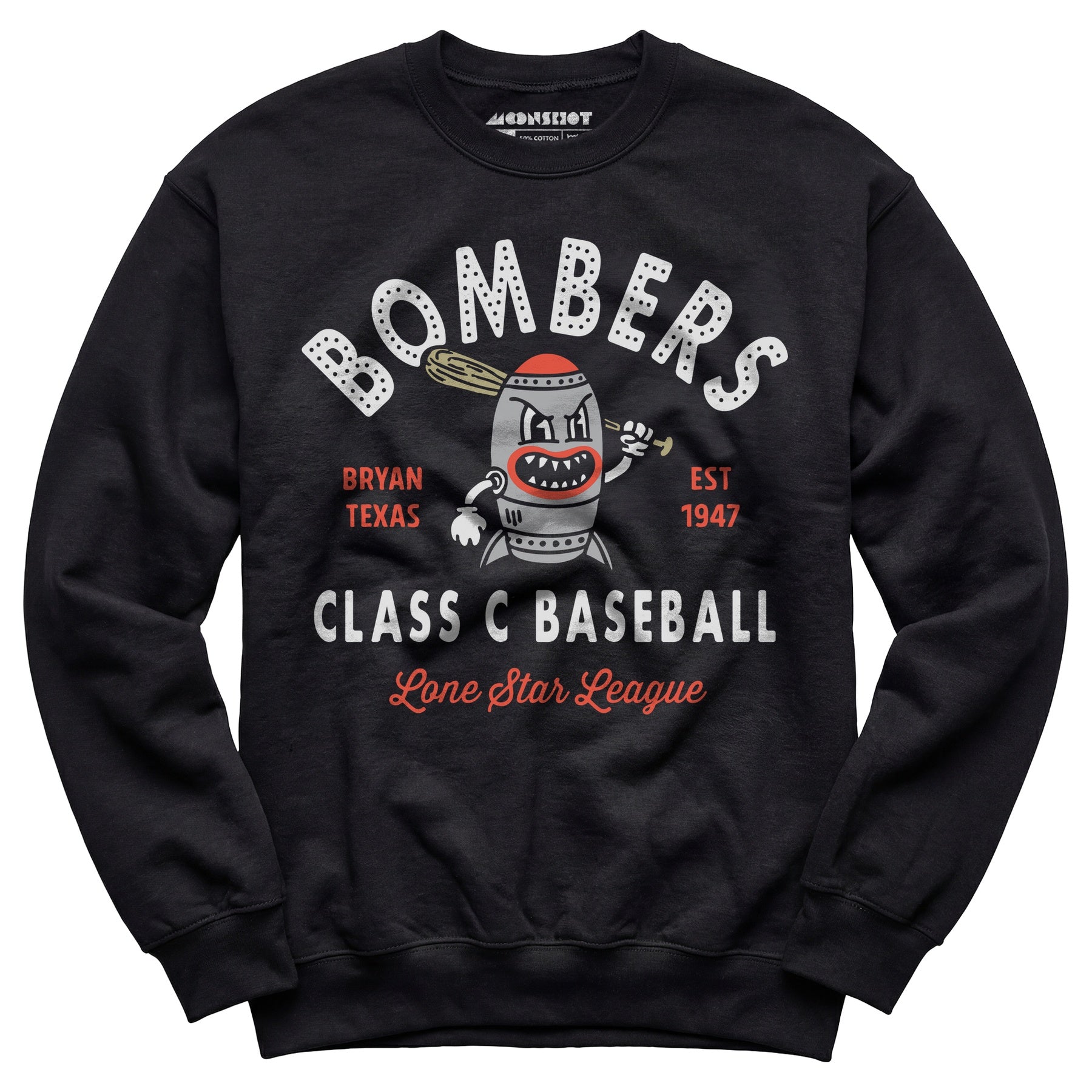 Bryan Bombers - Texas - Vintage Defunct Baseball Teams - Unisex Sweatshirt