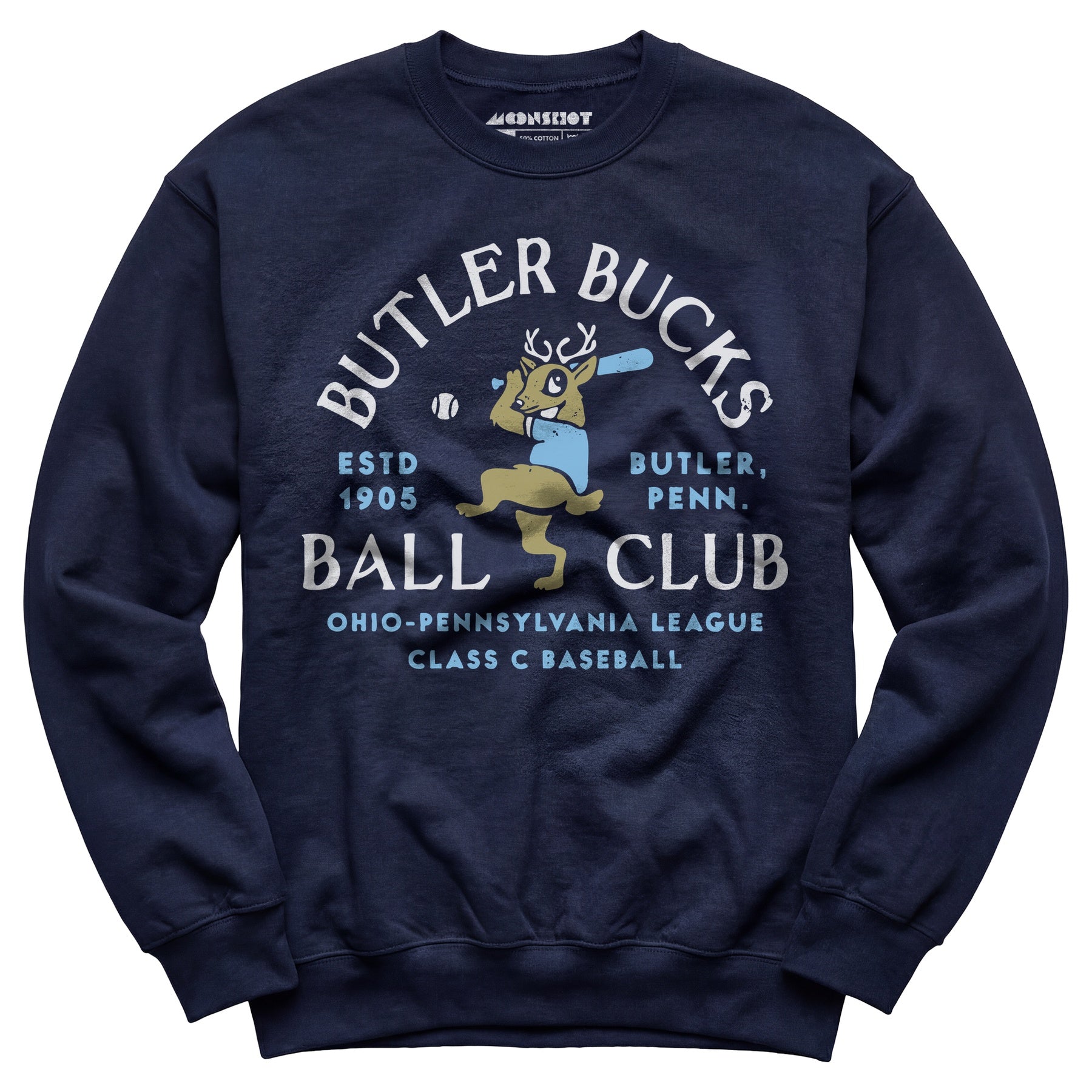 Butler Bucks - Pennsylvania - Vintage Defunct Baseball Teams - Unisex Sweatshirt