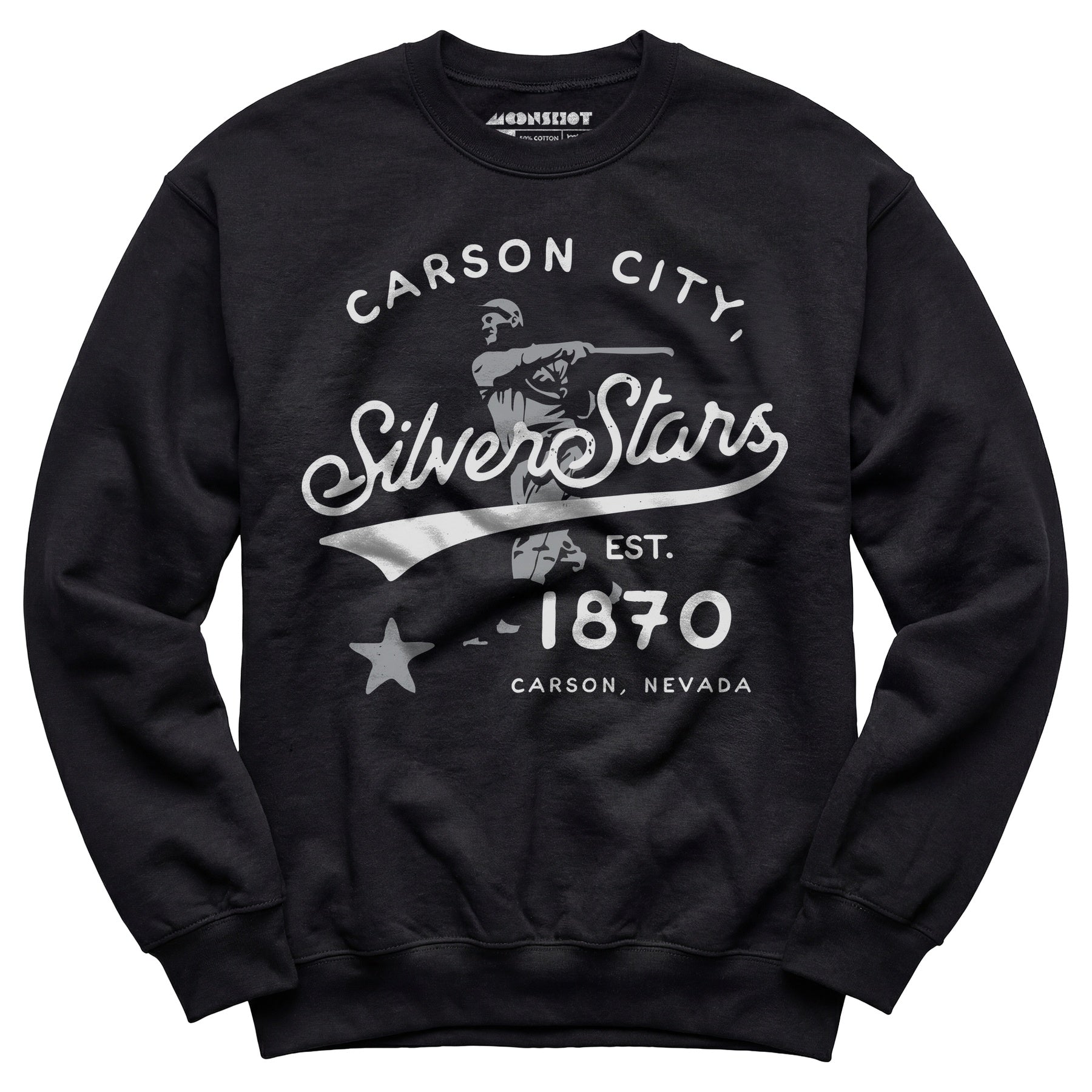 Carson City Silver Stars - Nevada - Vintage Defunct Baseball Teams - Unisex Sweatshirt
