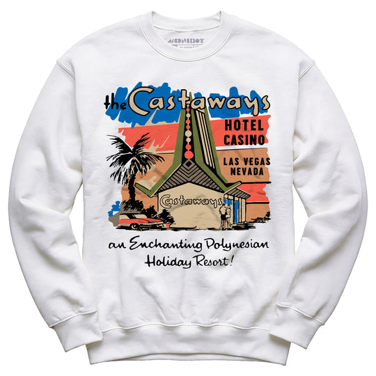 Castaways Polynesian Resort Hotel - Vintage Las Vegas - Unisex Sweatshirt