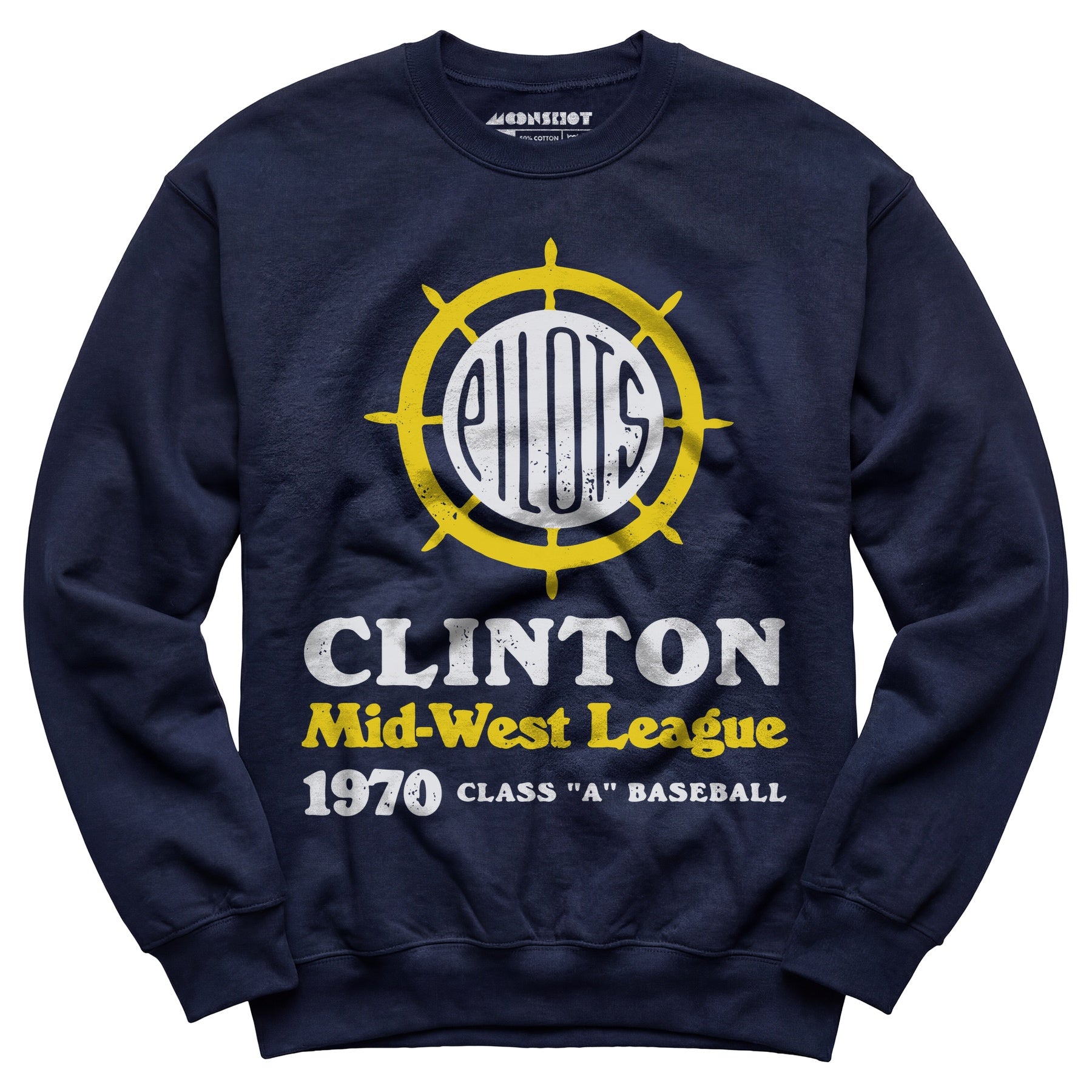 Clinton Pilots - Iowa - Vintage Defunct Baseball Teams - Unisex Sweatshirt