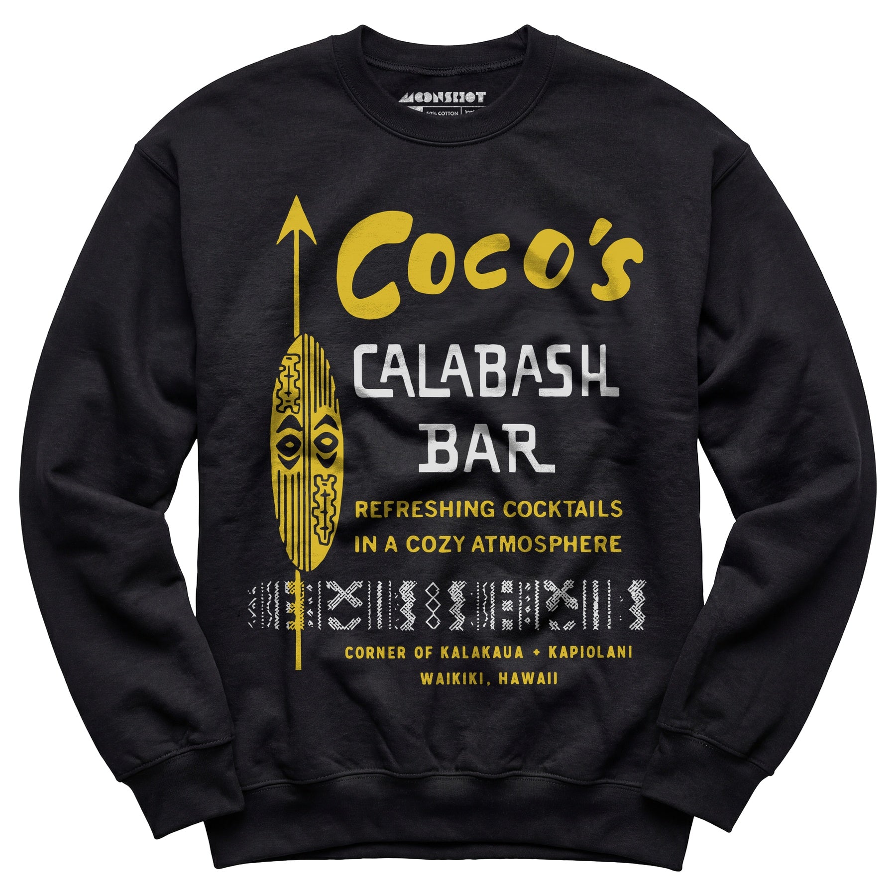 Coco's Calabash Bar - Waikiki, HI - Vintage Tiki Bar - Unisex Sweatshirt