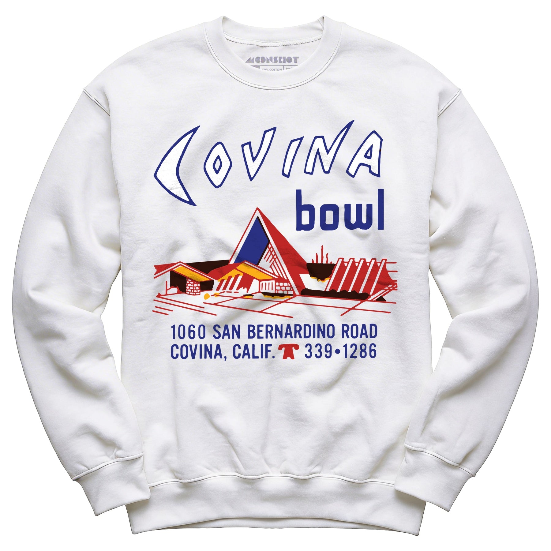 Covina Bowl - Covina, CA - Vintage Bowling Alley - Unisex Sweatshirt