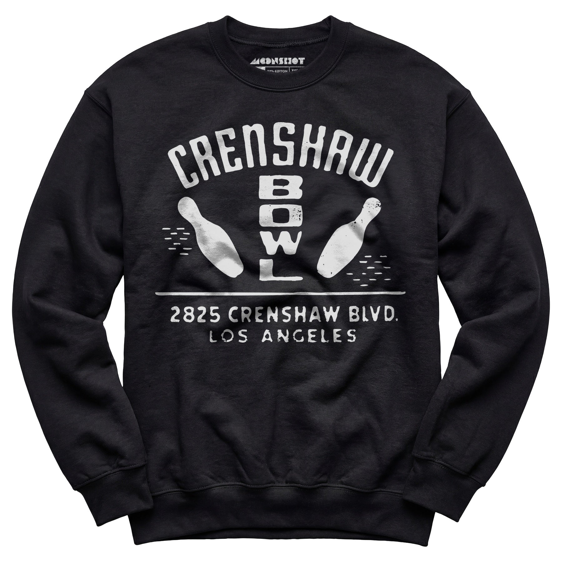 Crenshaw Bowl - Los Angeles, CA - Vintage Bowling Alley - Unisex Sweatshirt