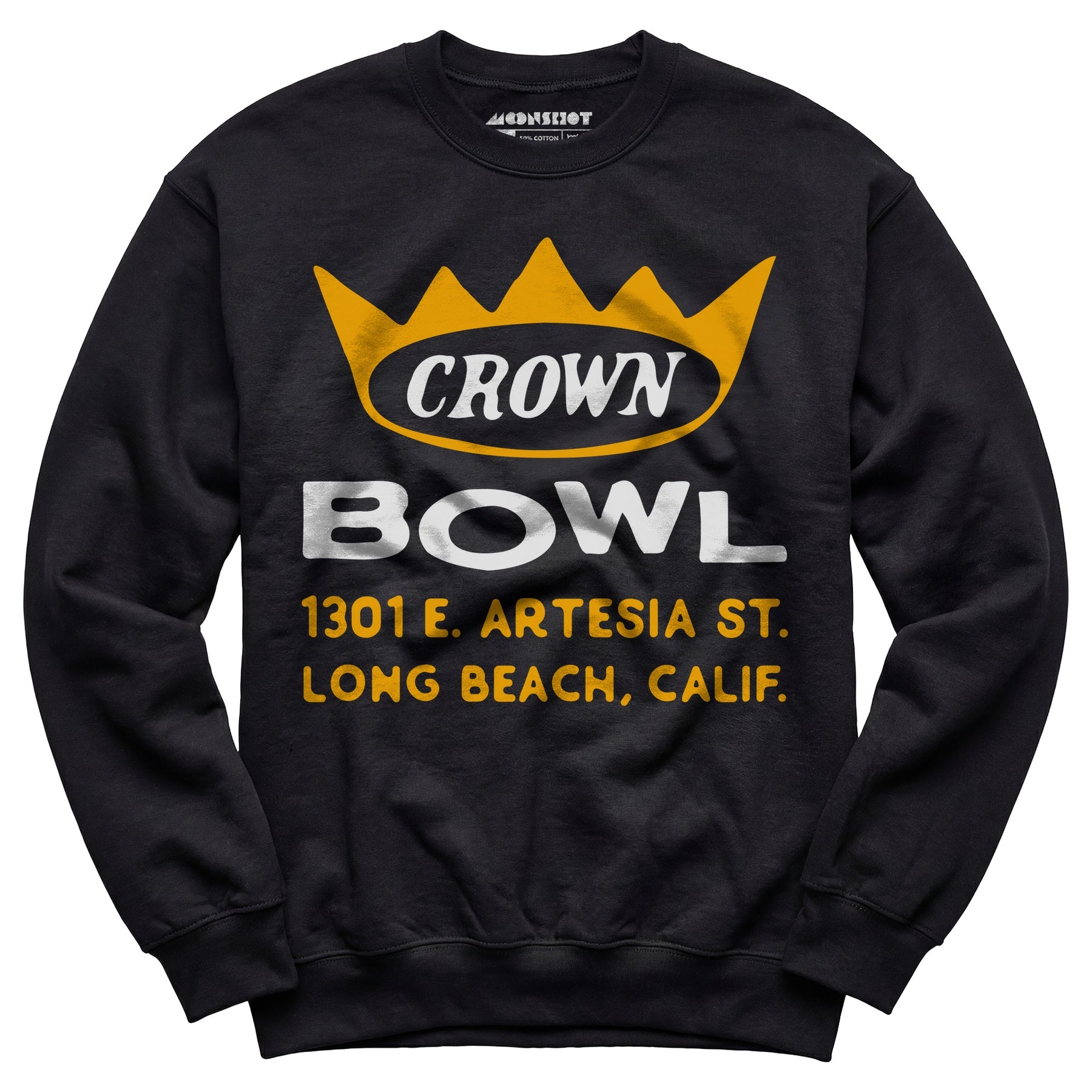 Crown Bowl - Long Beach, CA - Vintage Bowling Alley - Unisex Sweatshirt