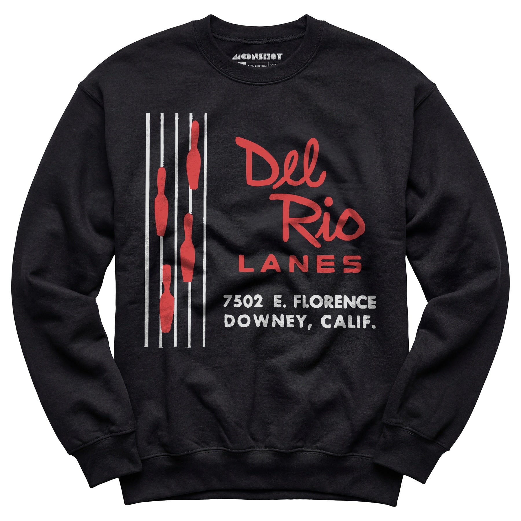 Del Rio Lanes - Downey, CA - Vintage Bowling Alley - Unisex Sweatshirt