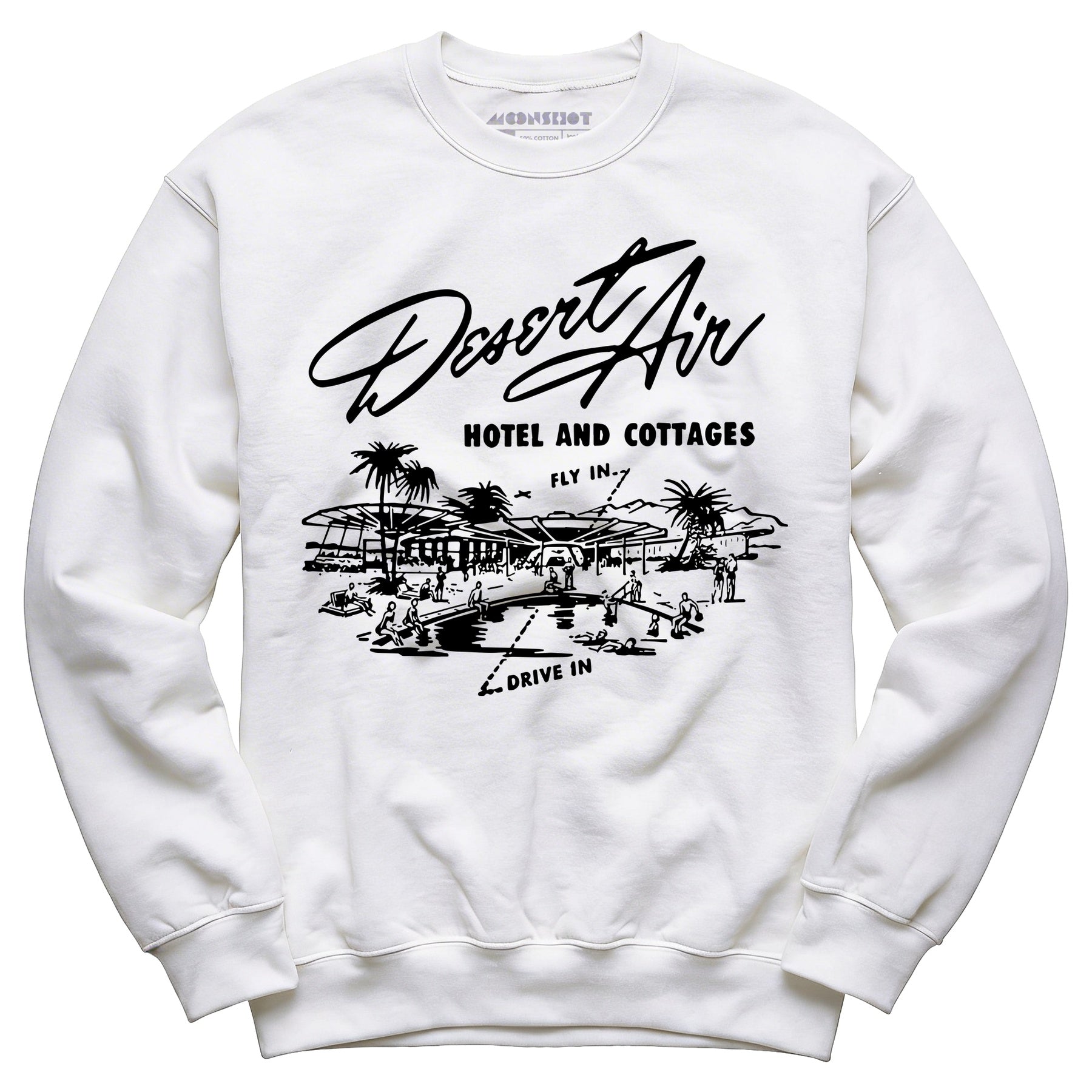 Desert Air Hotel & Cottages v2 - Vintage Palm Springs, CA - Unisex Sweatshirt