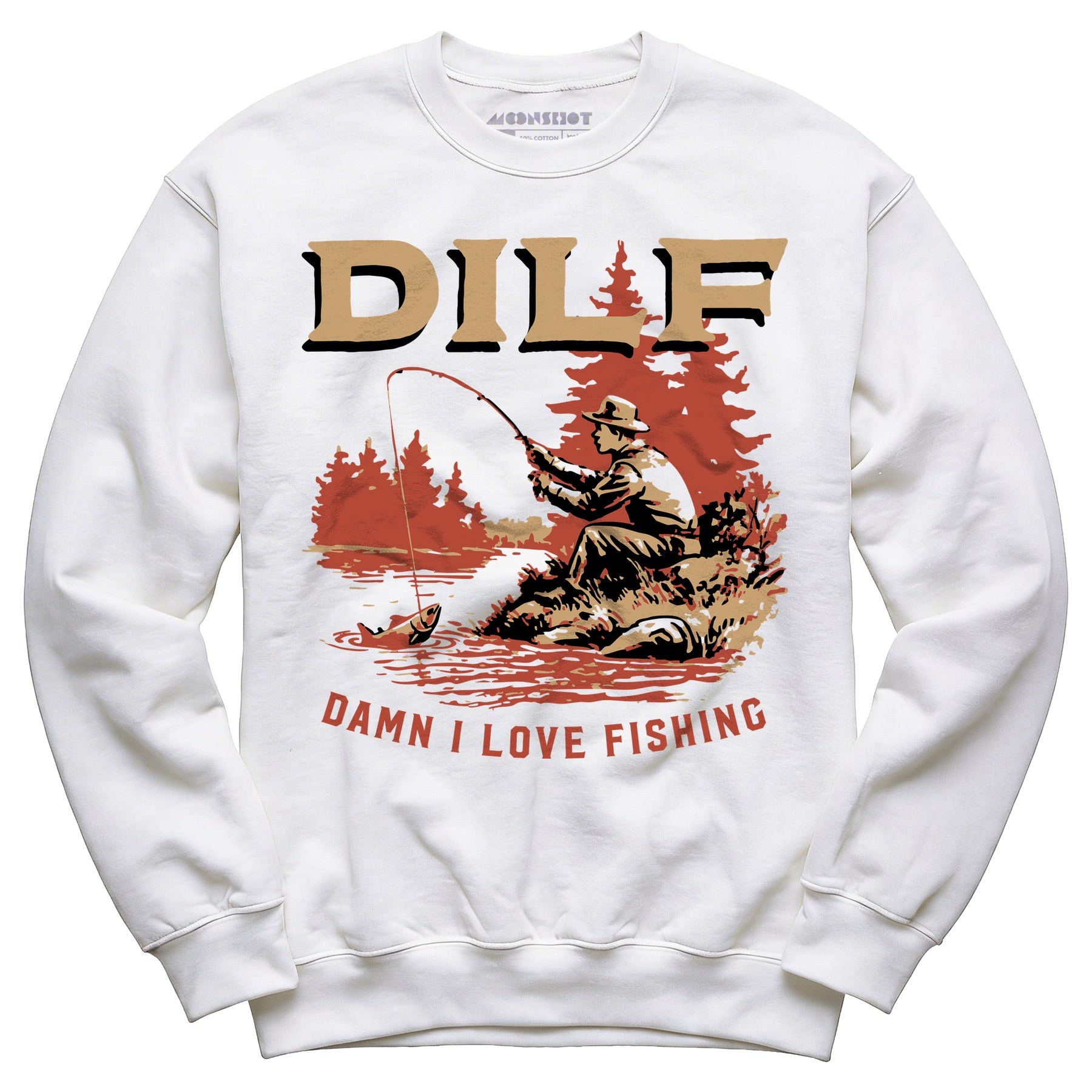 DILF Damn I Love Fishing - Unisex Sweatshirt