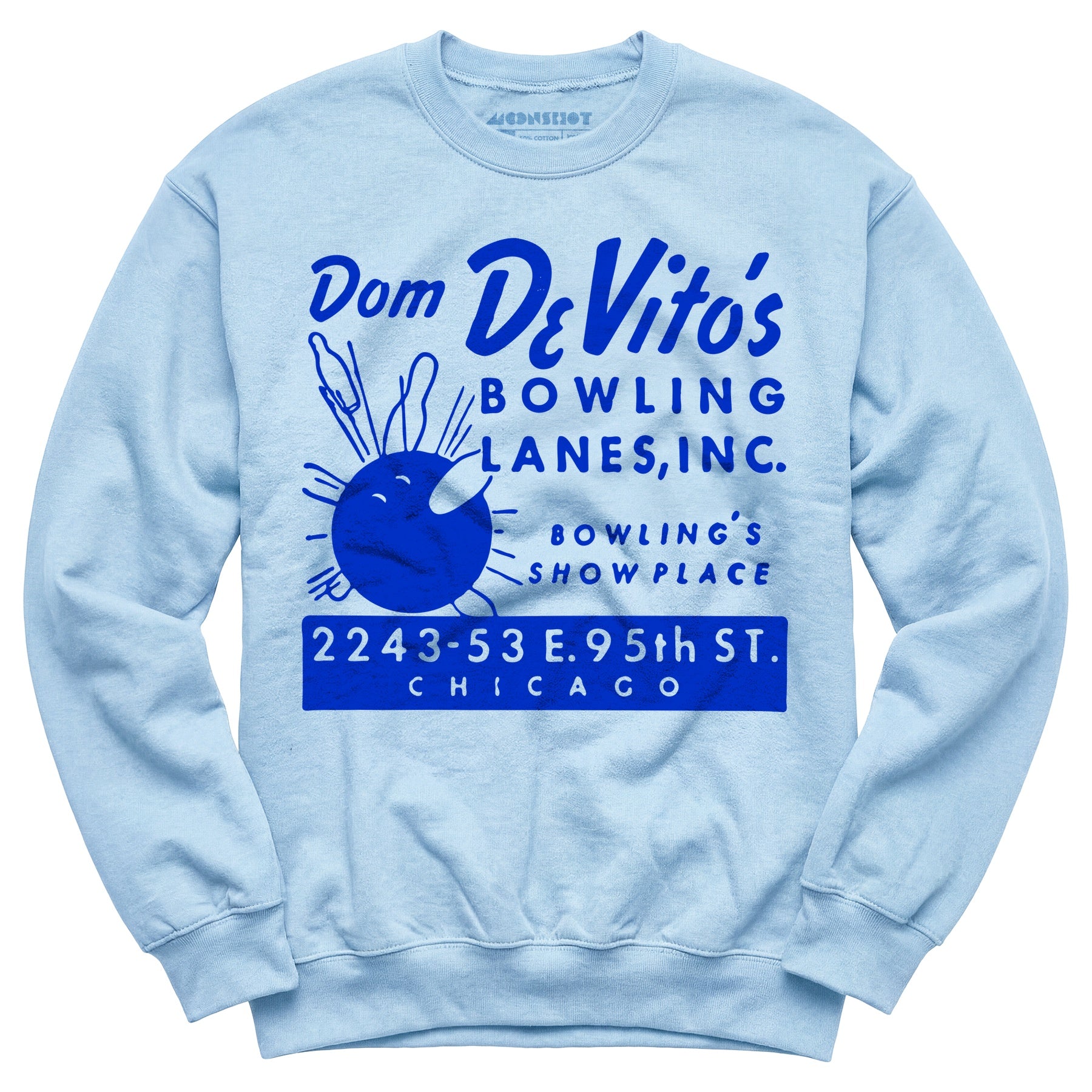 Dom DeVito's - Chicago, IL - Vintage Bowling Alley - Unisex Sweatshirt