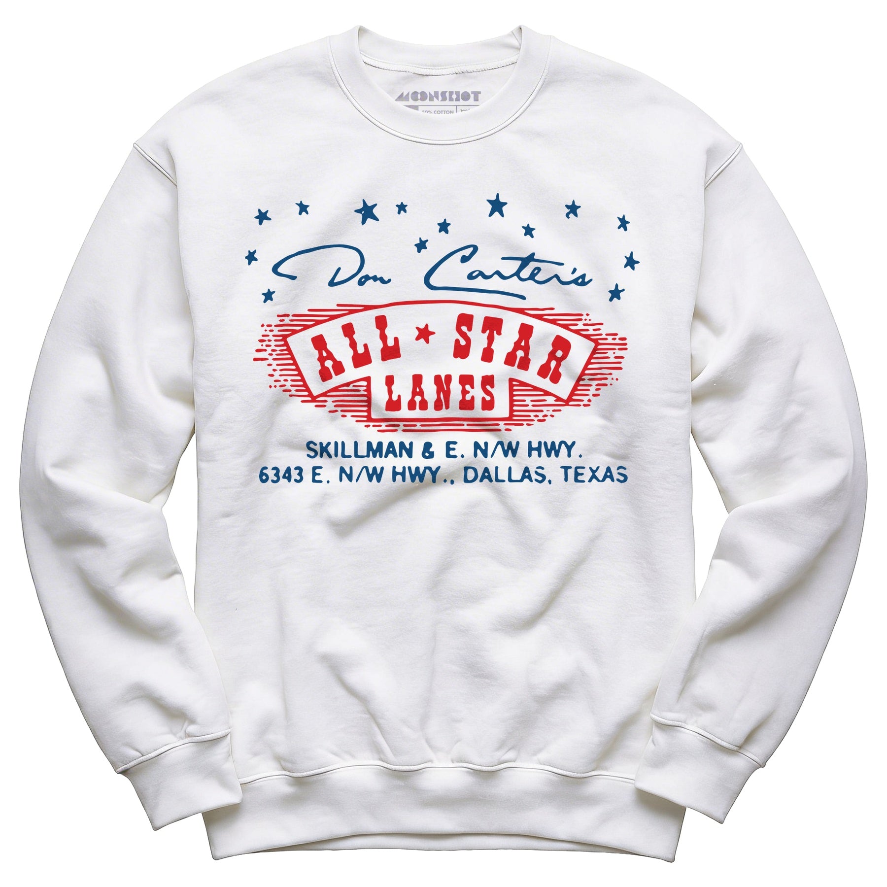 Don Carter's All Star Lanes - Dallas, TX - Vintage Bowling Alley - Unisex Sweatshirt