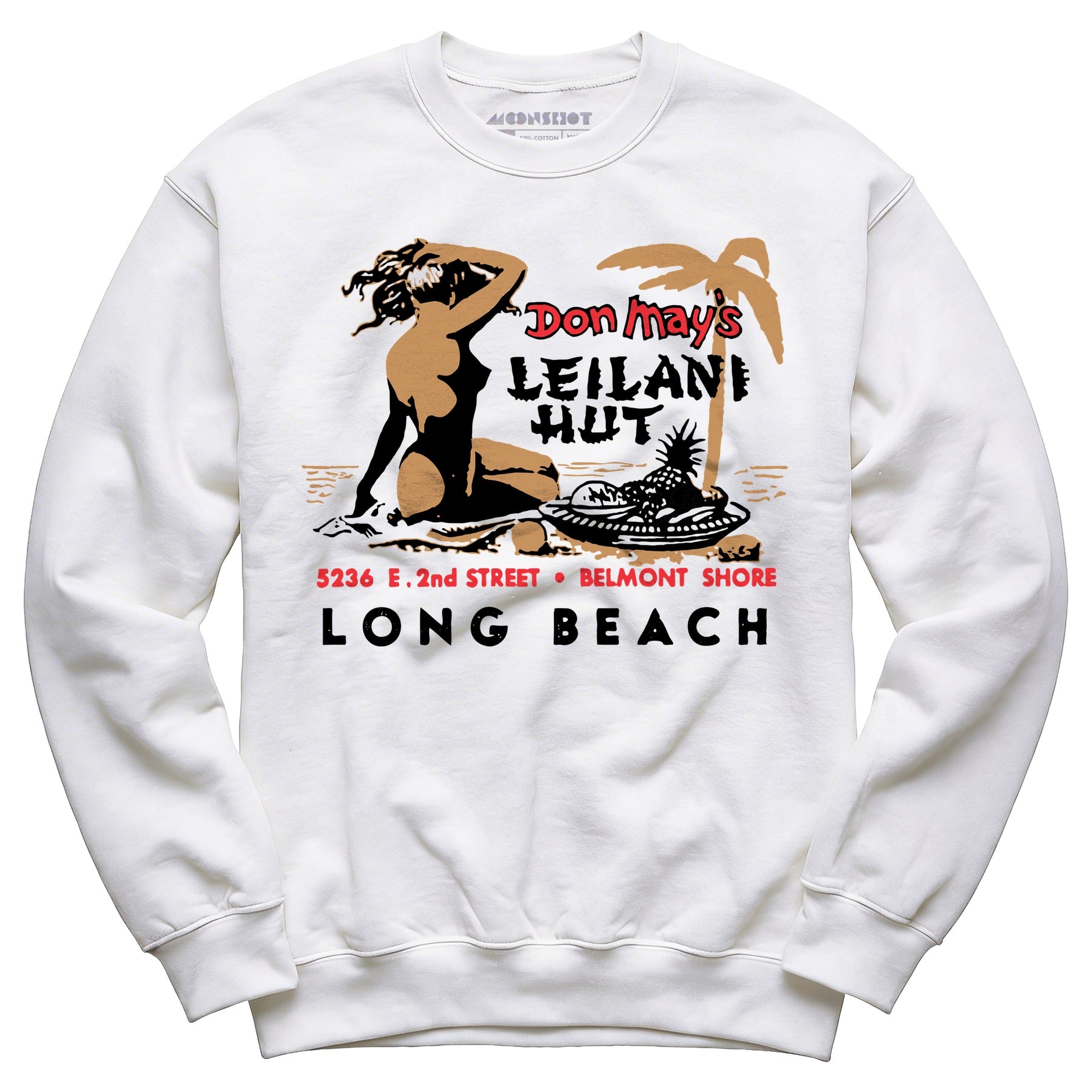 Don May's Leilani Hut - Belmont Shore, CA - Vintage Tiki Bar - Unisex Sweatshirt