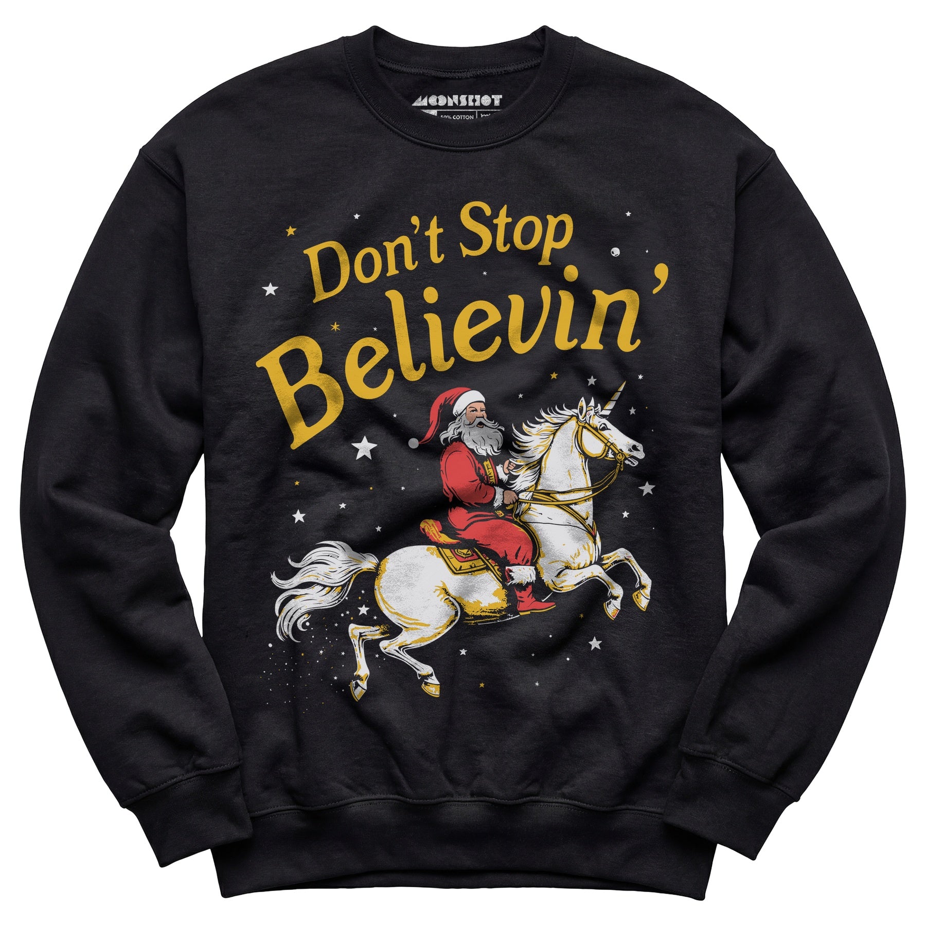 Don't Stop Believin' Santa Unicorn - Unisex Sweatshirt