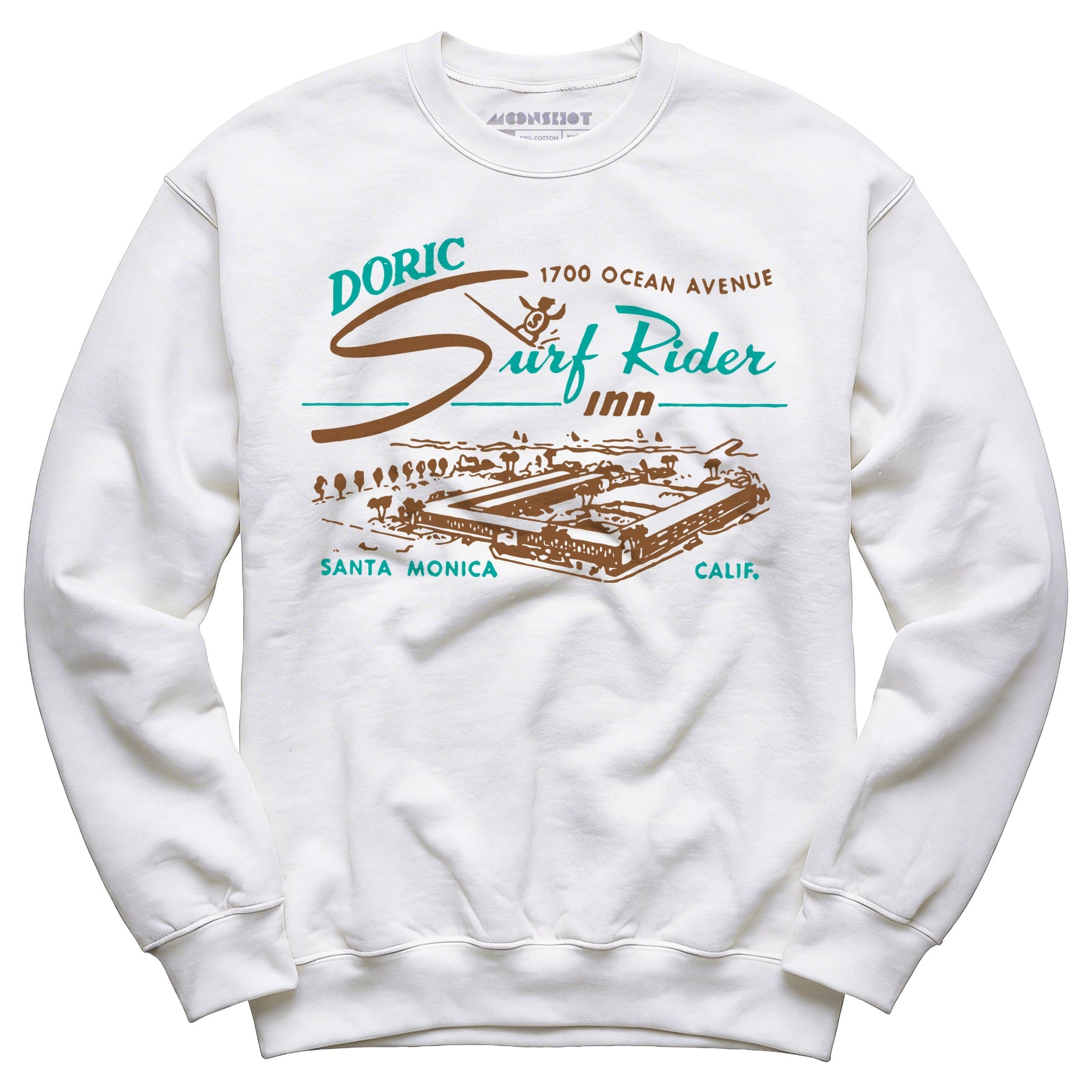 Doric Surf Rider Inn - Santa Monica, CA - Vintage Hotel - Unisex Sweatshirt