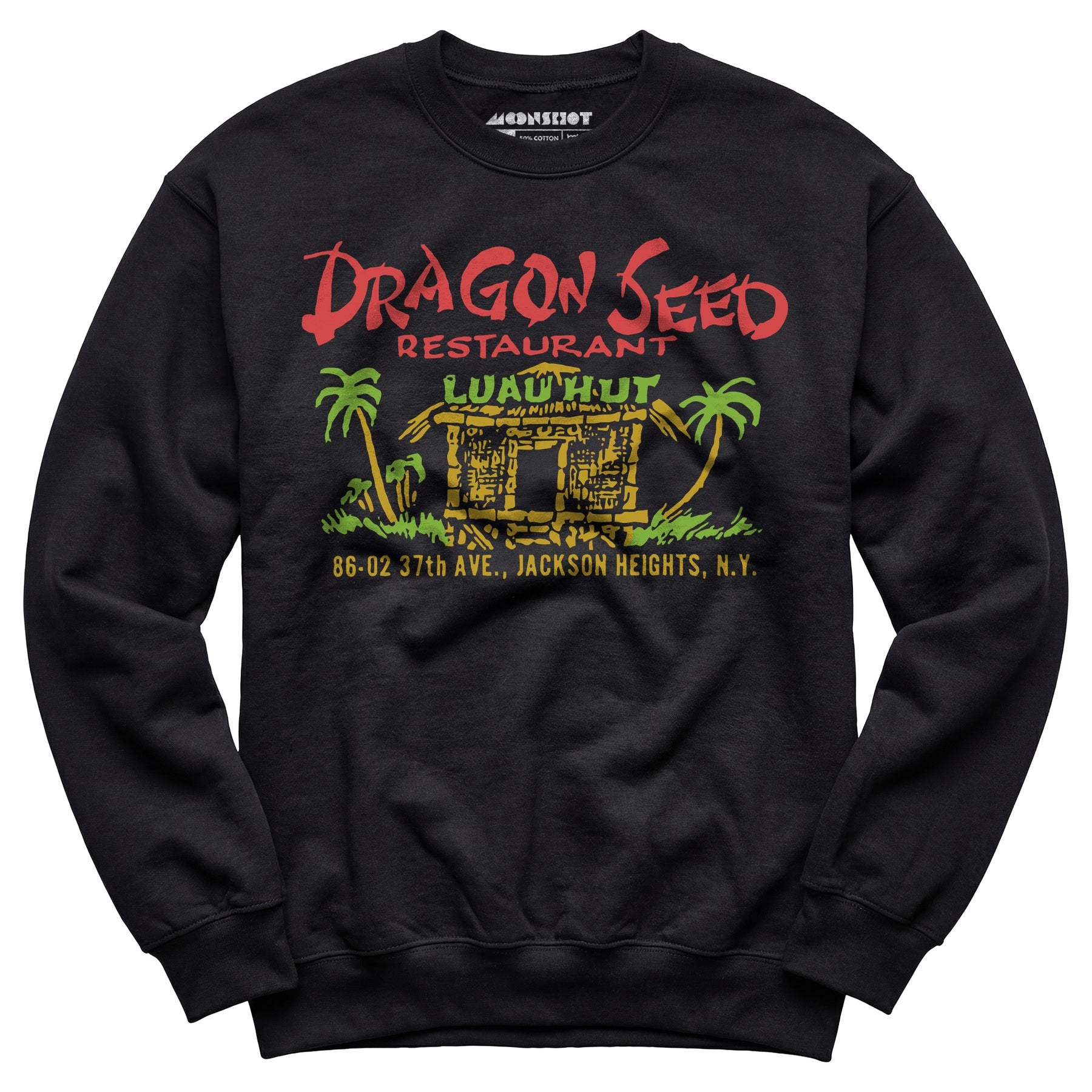 Dragon Seed Luau Hut - Jackson Heights, NY - Vintage Tiki Bar - Unisex Sweatshirt