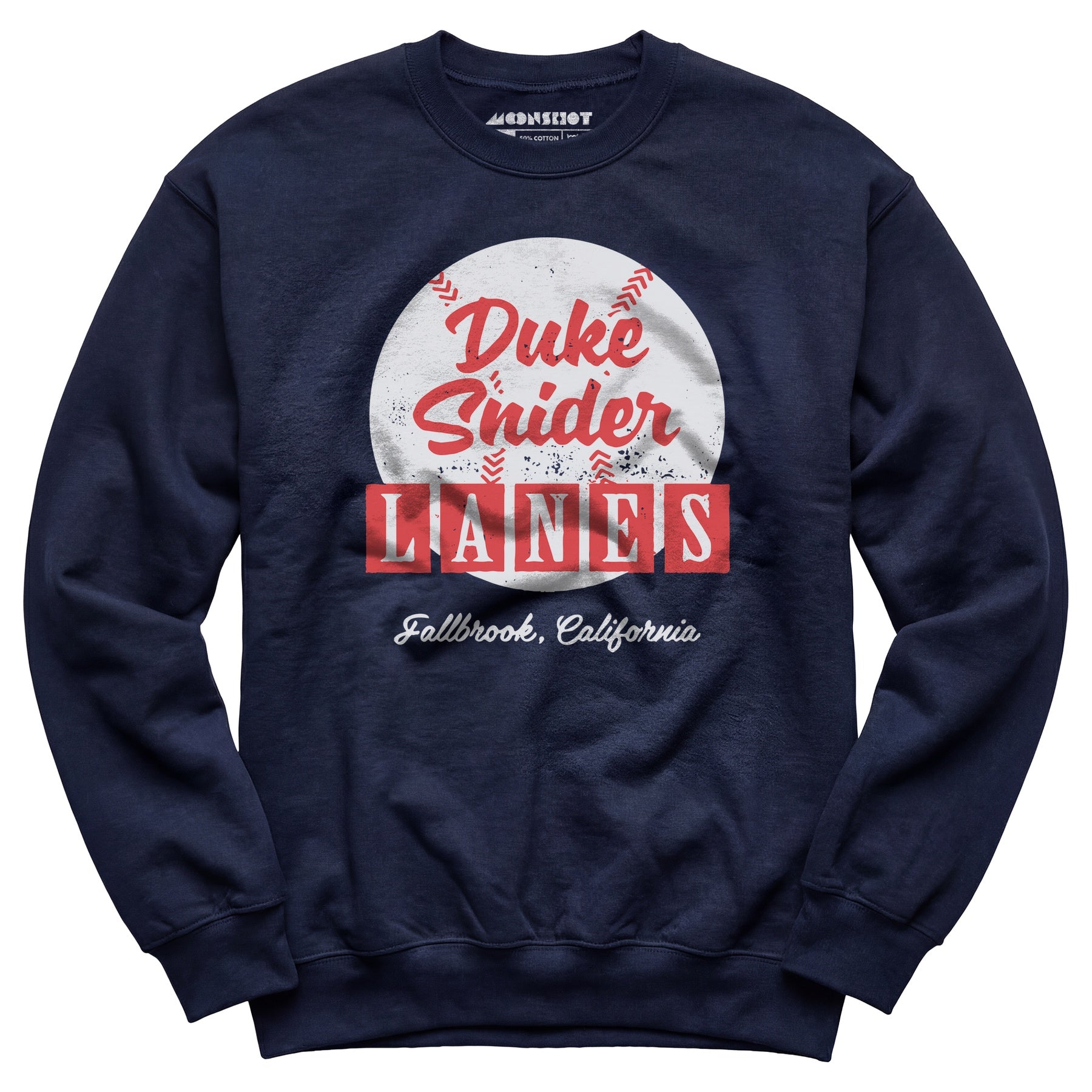 Duke Snider Lanes - Fallbrook, CA - Vintage Bowling Alley - Unisex Sweatshirt