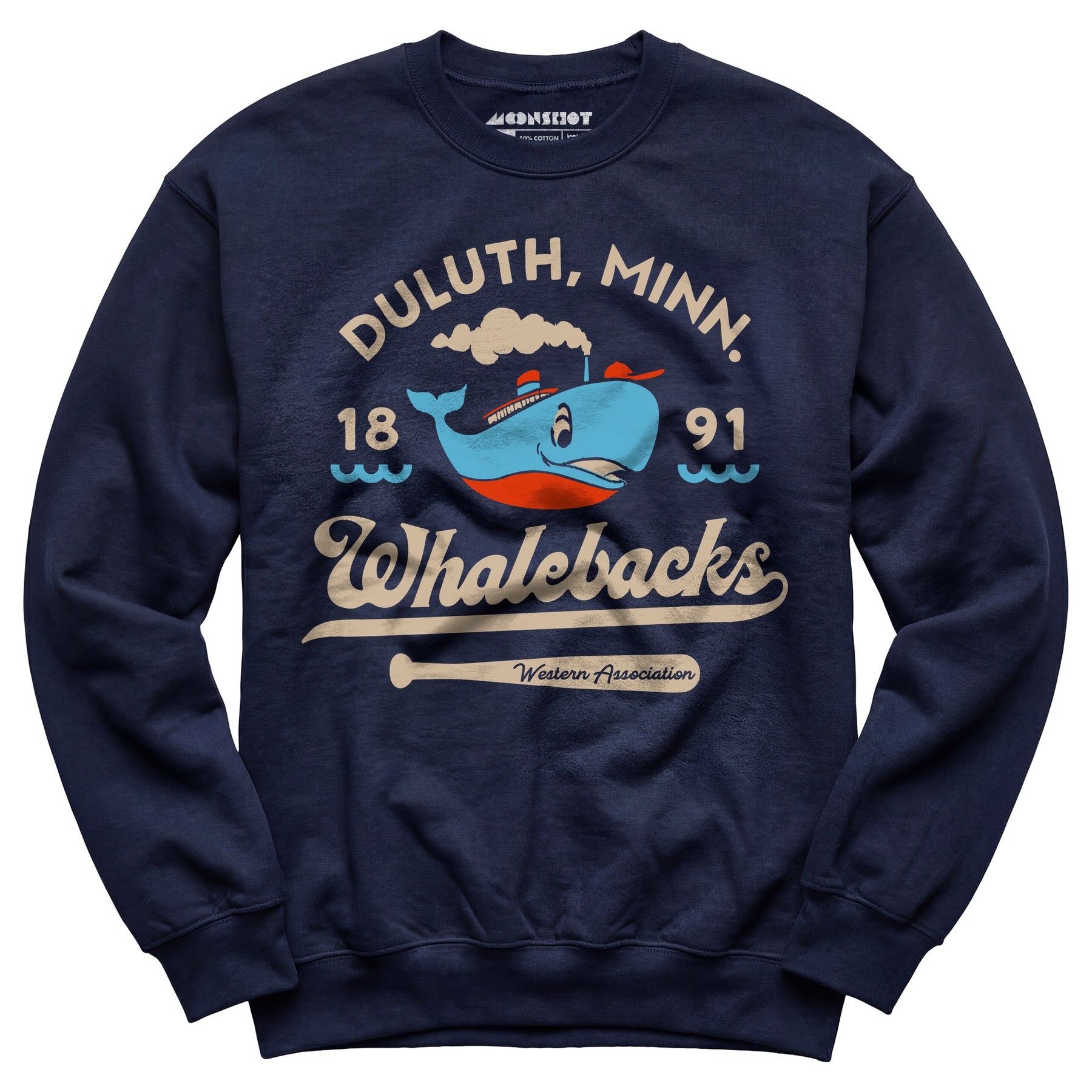 Duluth Whalebacks - Minnesota - Vintage Defunct Baseball Teams - Unisex Sweatshirt