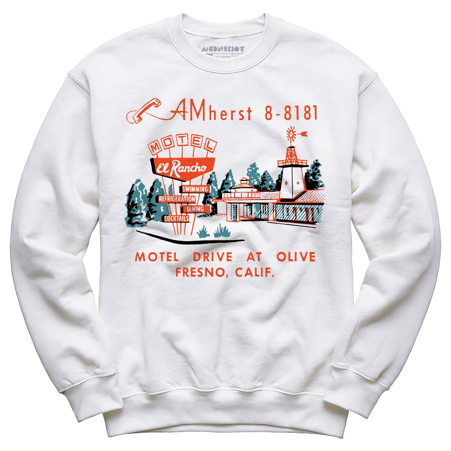 El Rancho Motel - Fresno, CA - Vintage Motel - Unisex Sweatshirt