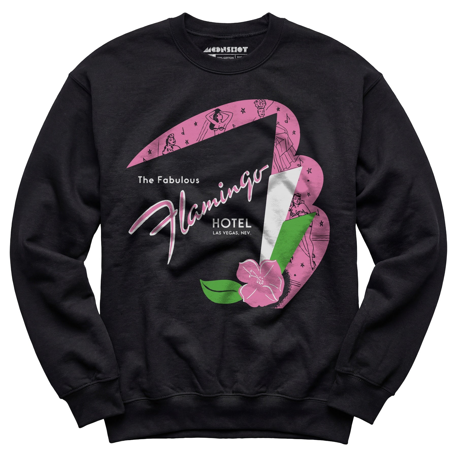 Fabulous Flamingo Hotel v2 - Vintage Las Vegas - Unisex Sweatshirt